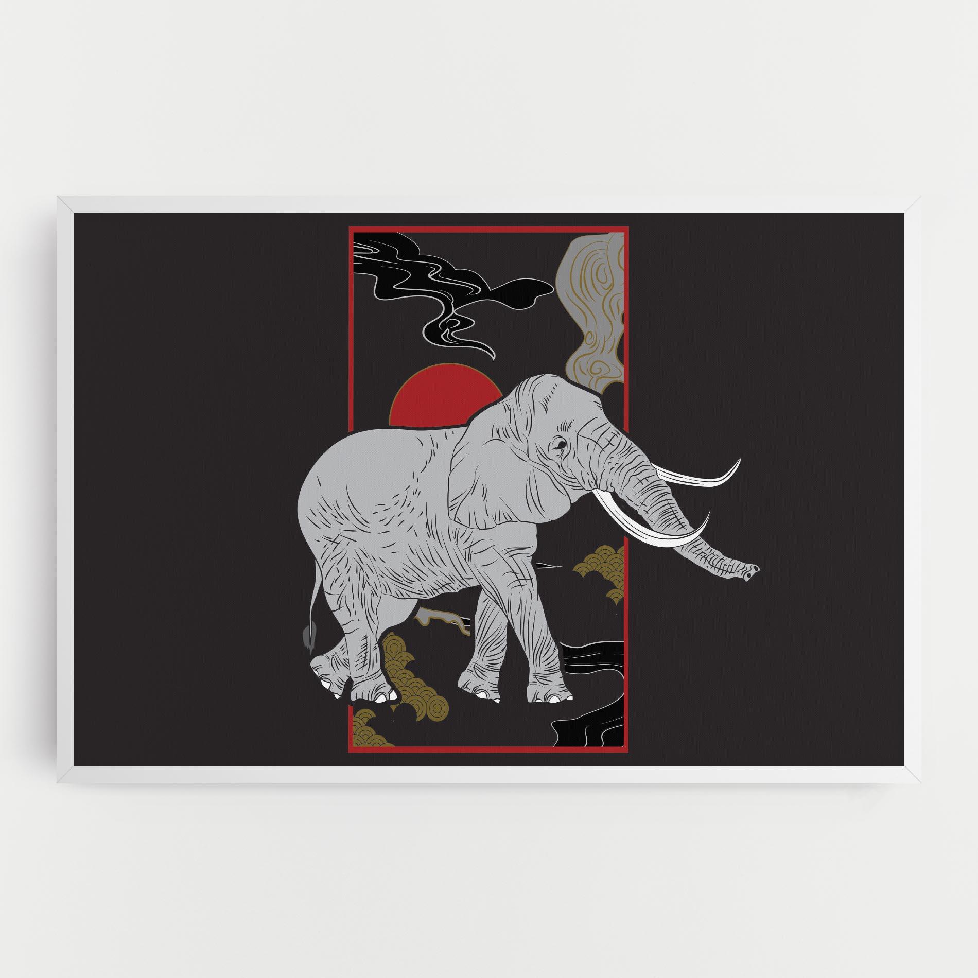 Tablou Canvas Elephant Asia mockup 0