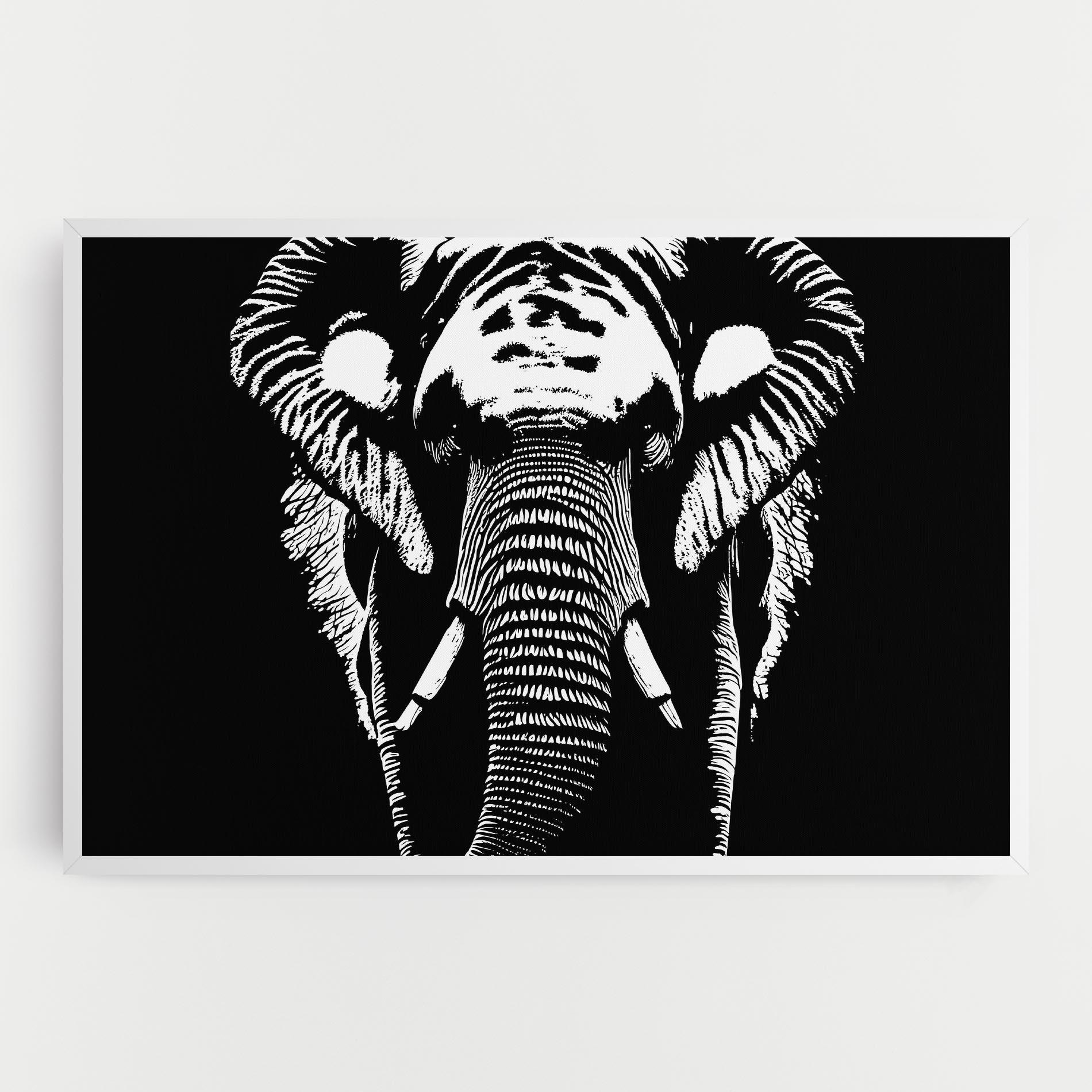 Tablou Canvas Elephant Drawing mockup 0