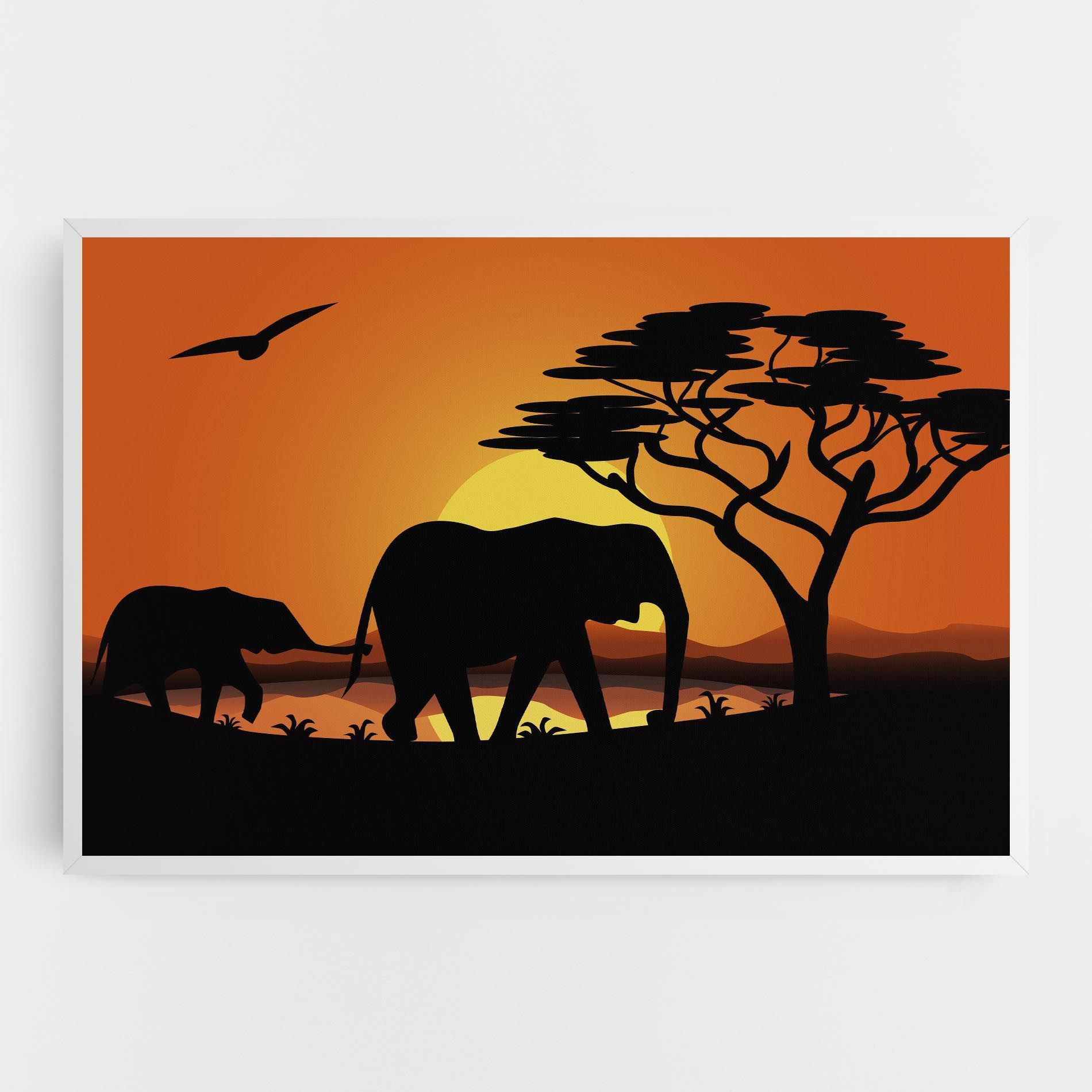 Elephant Sunset mockup 0