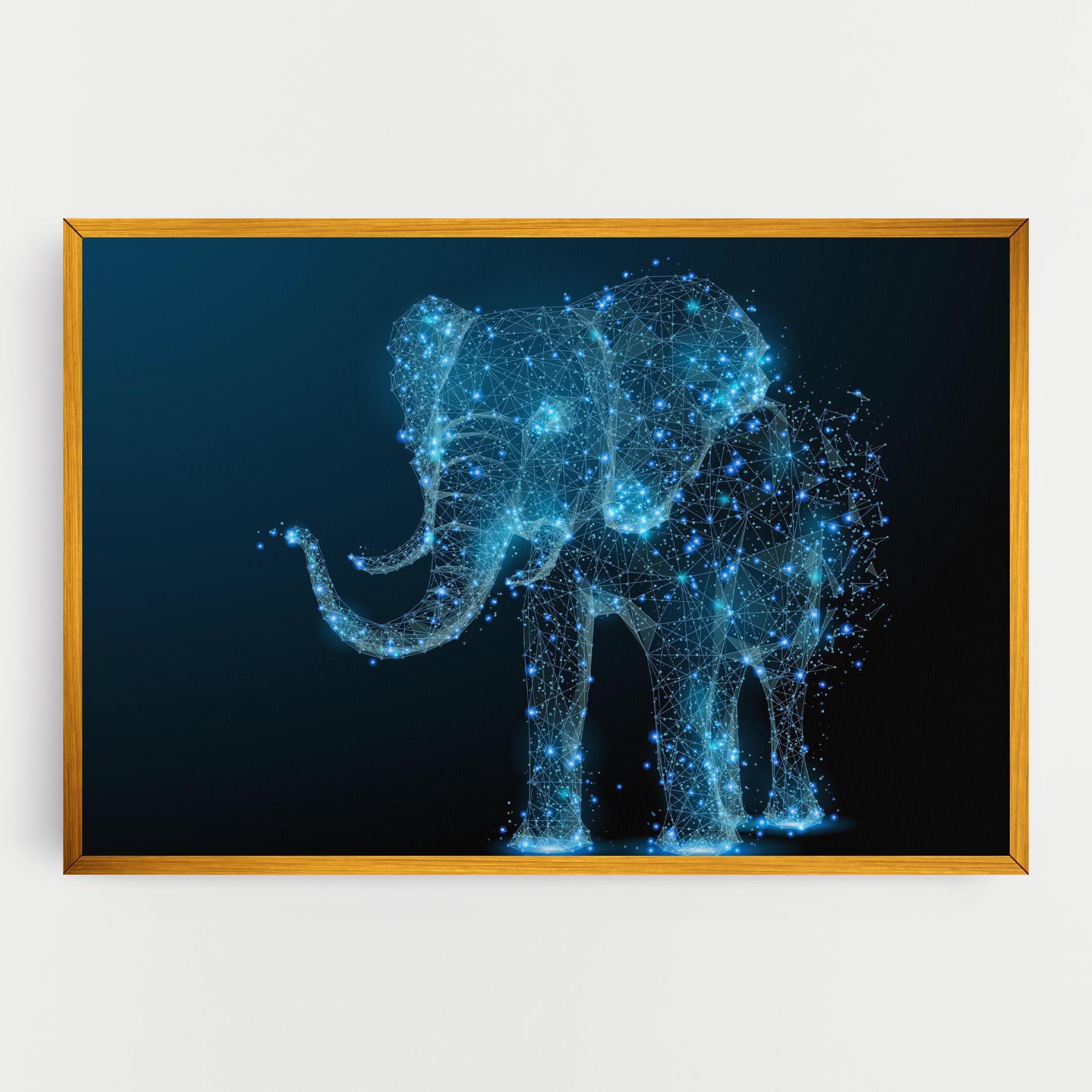 Tablou Canvas Digital Elephant mockup 0