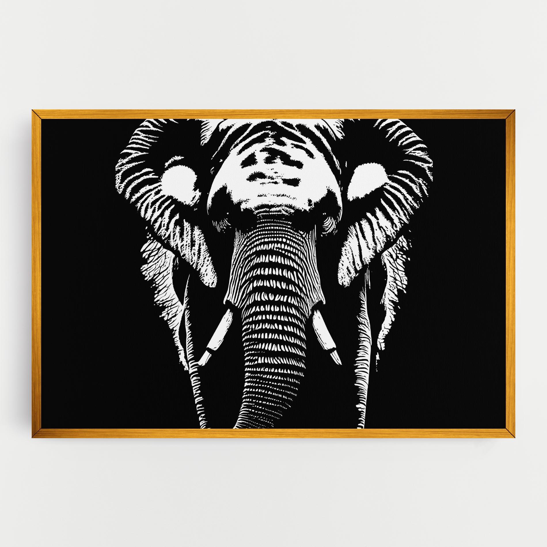 Tablou Canvas Elephant Drawing mockup 0