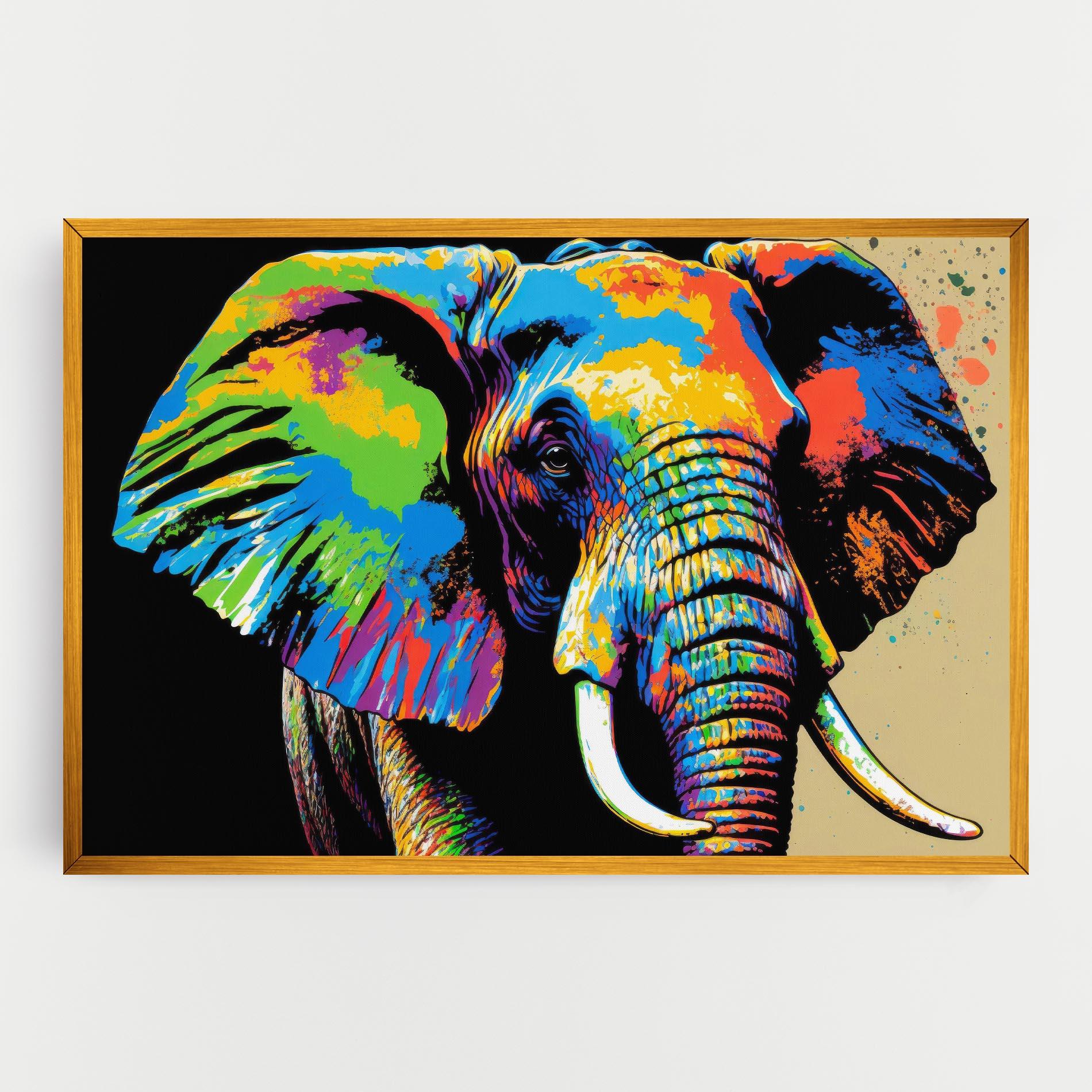 Tablou Canvas Elephant Portrait mockup 0