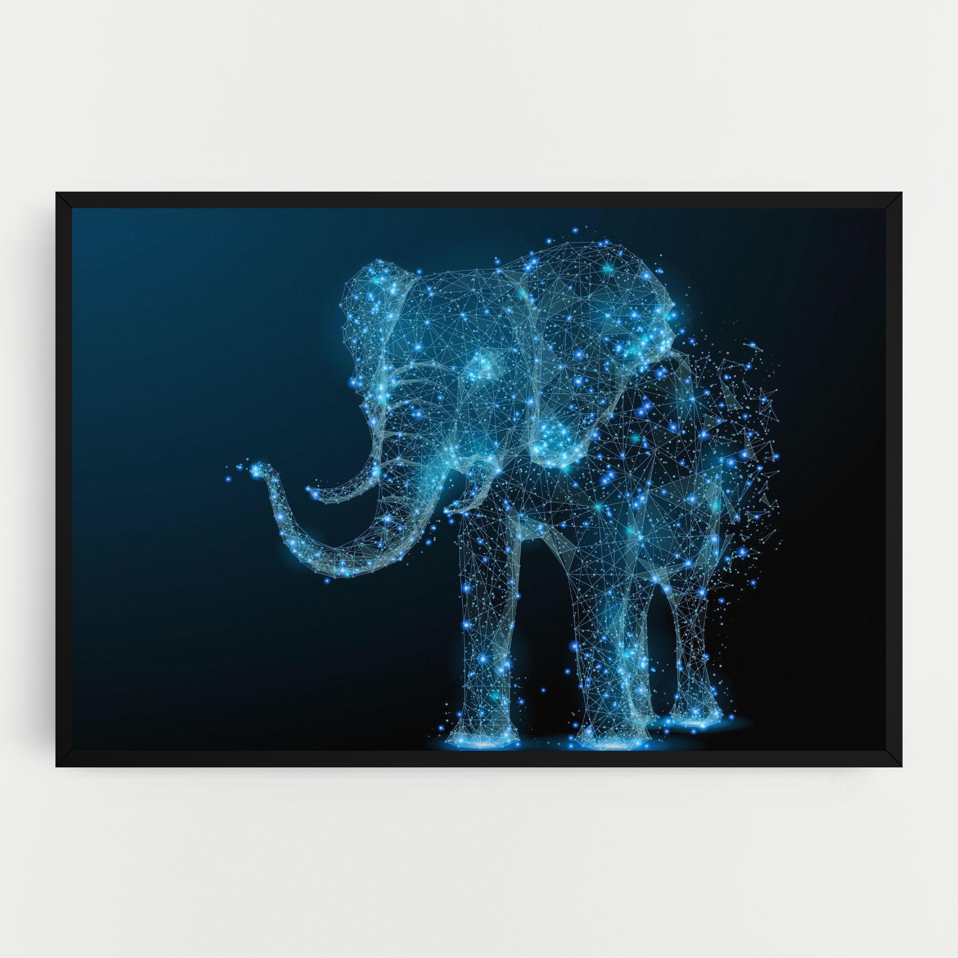 Tablou Canvas Digital Elephant mockup 0