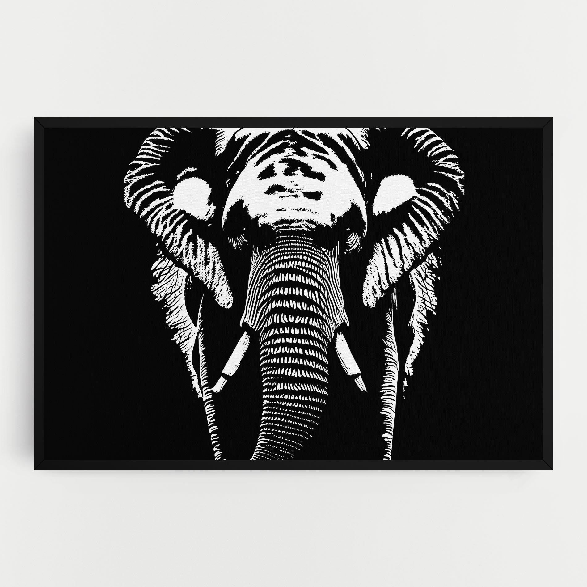 Tablou Canvas Elephant Drawing mockup 0