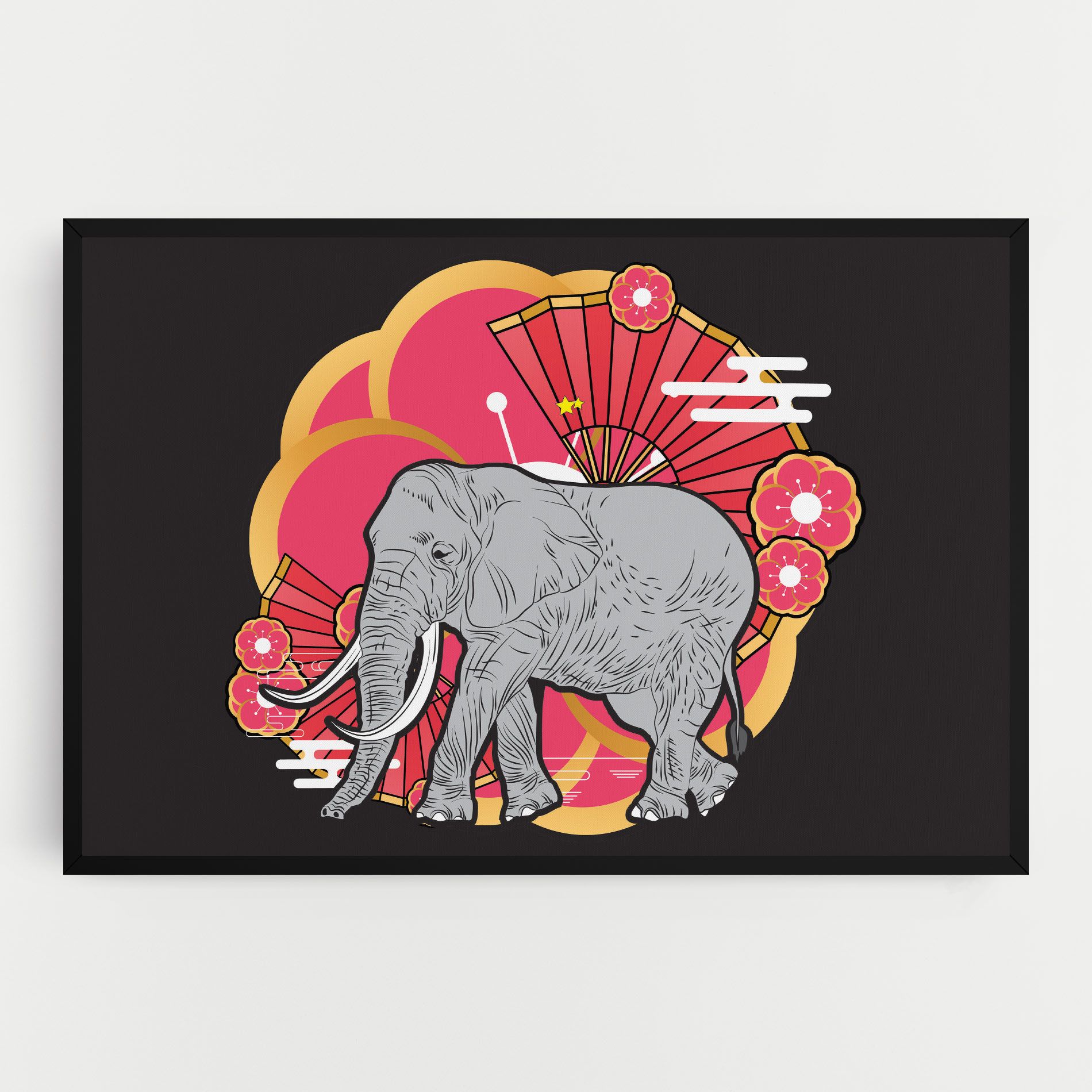 Elephant On Pink mockup 0