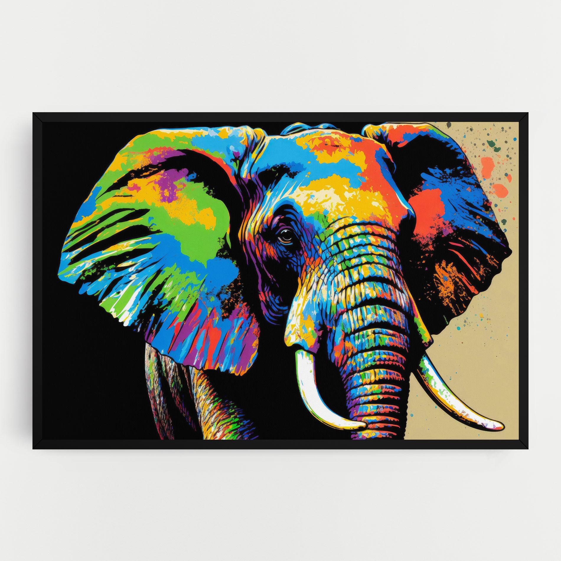 Tablou Canvas Elephant Portrait mockup 0