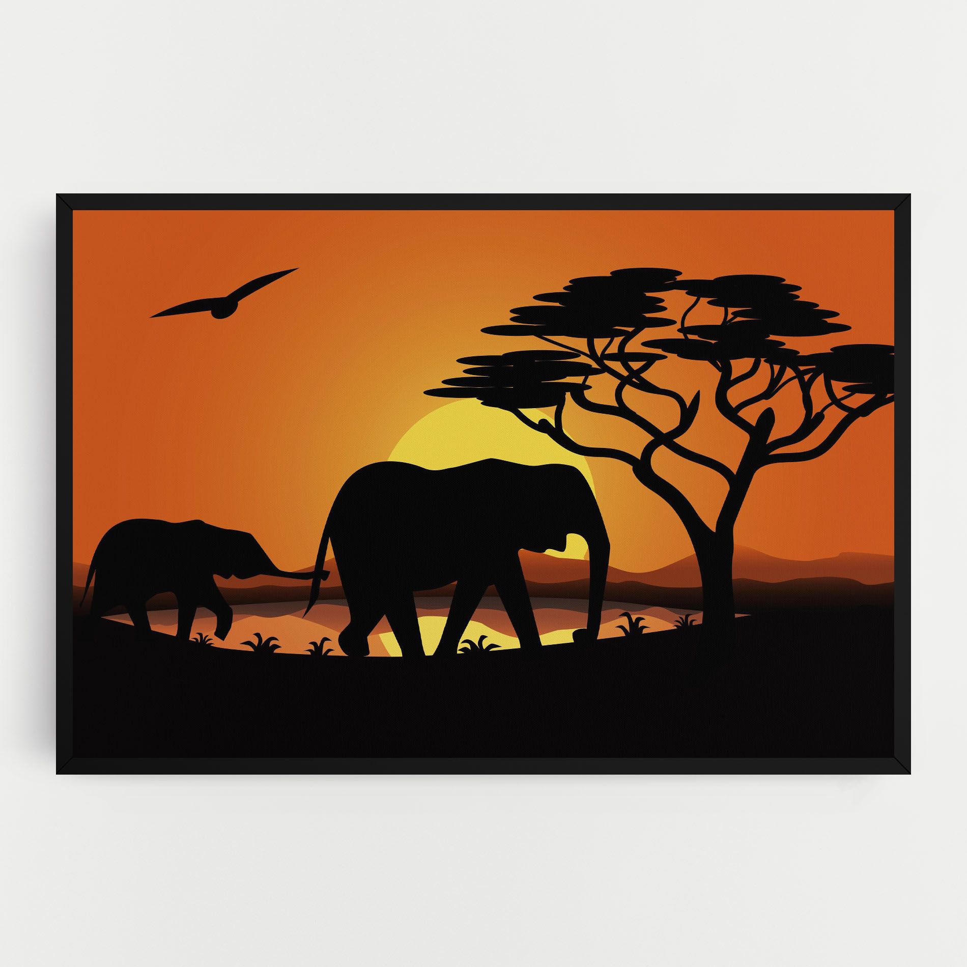 Elephant Sunset mockup 0