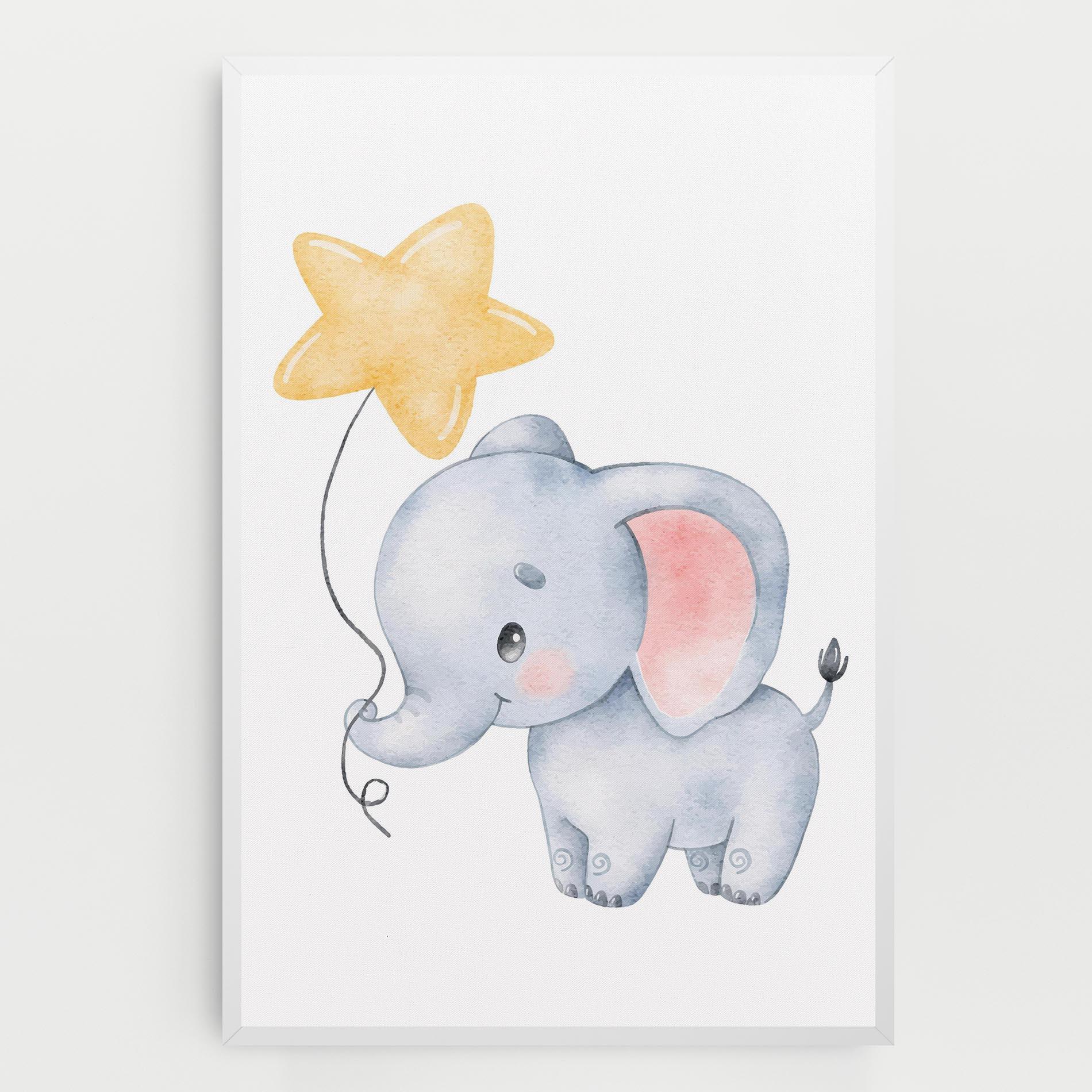 Tablou Canvas Baby Elephant Kids mockup 0