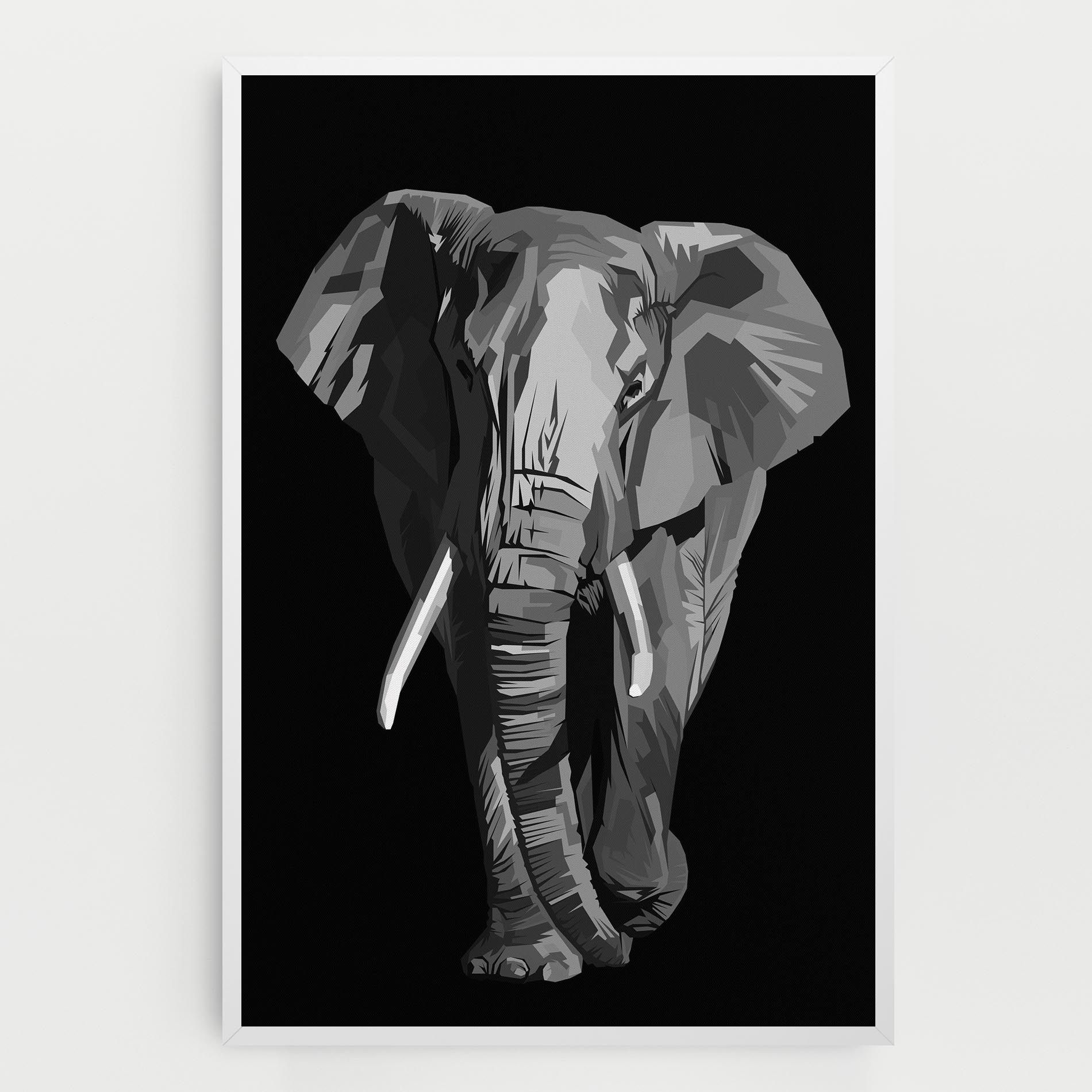 Beautiful Grey Elephant mockup 0