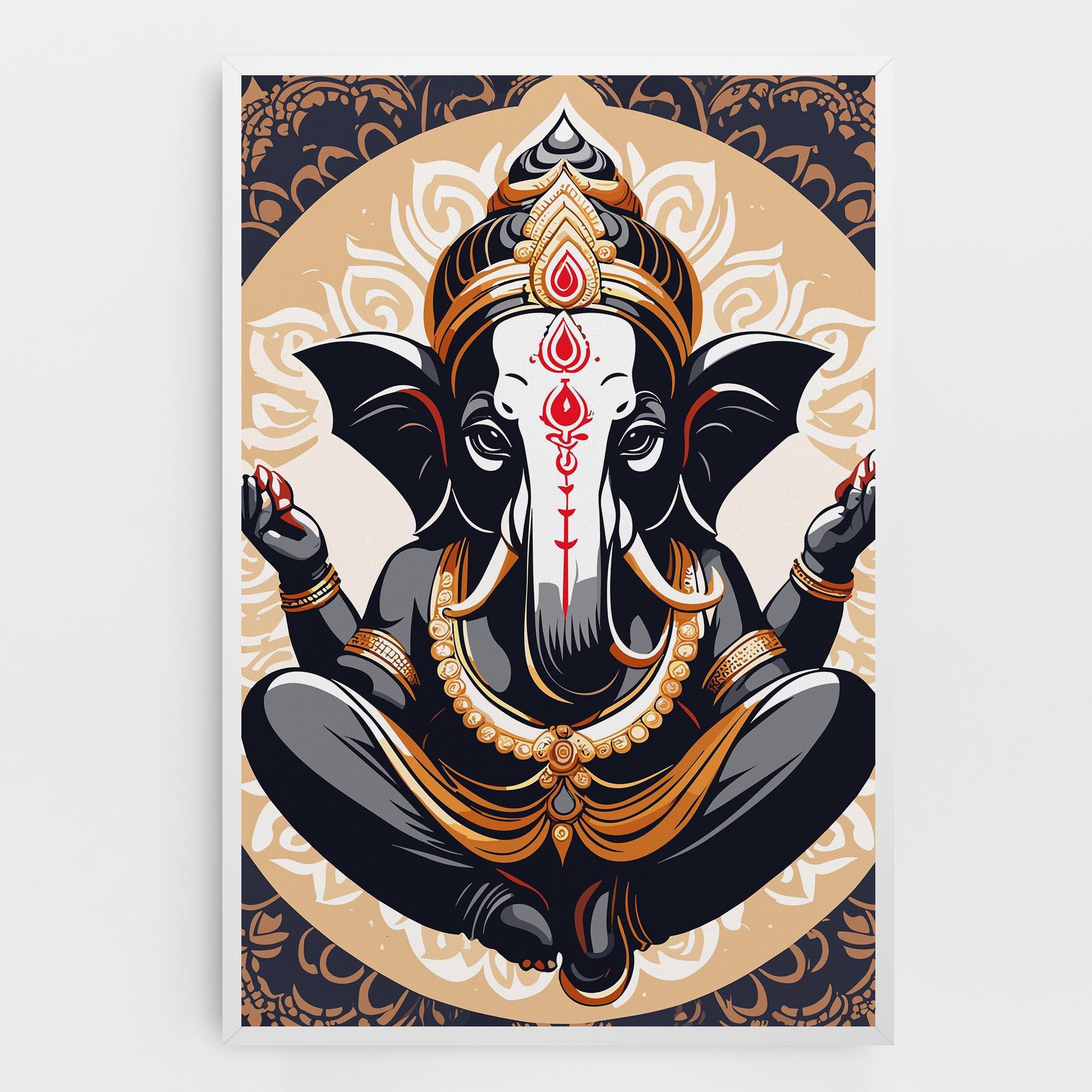 Tablou Canvas Elefant Color Mix mockup 0