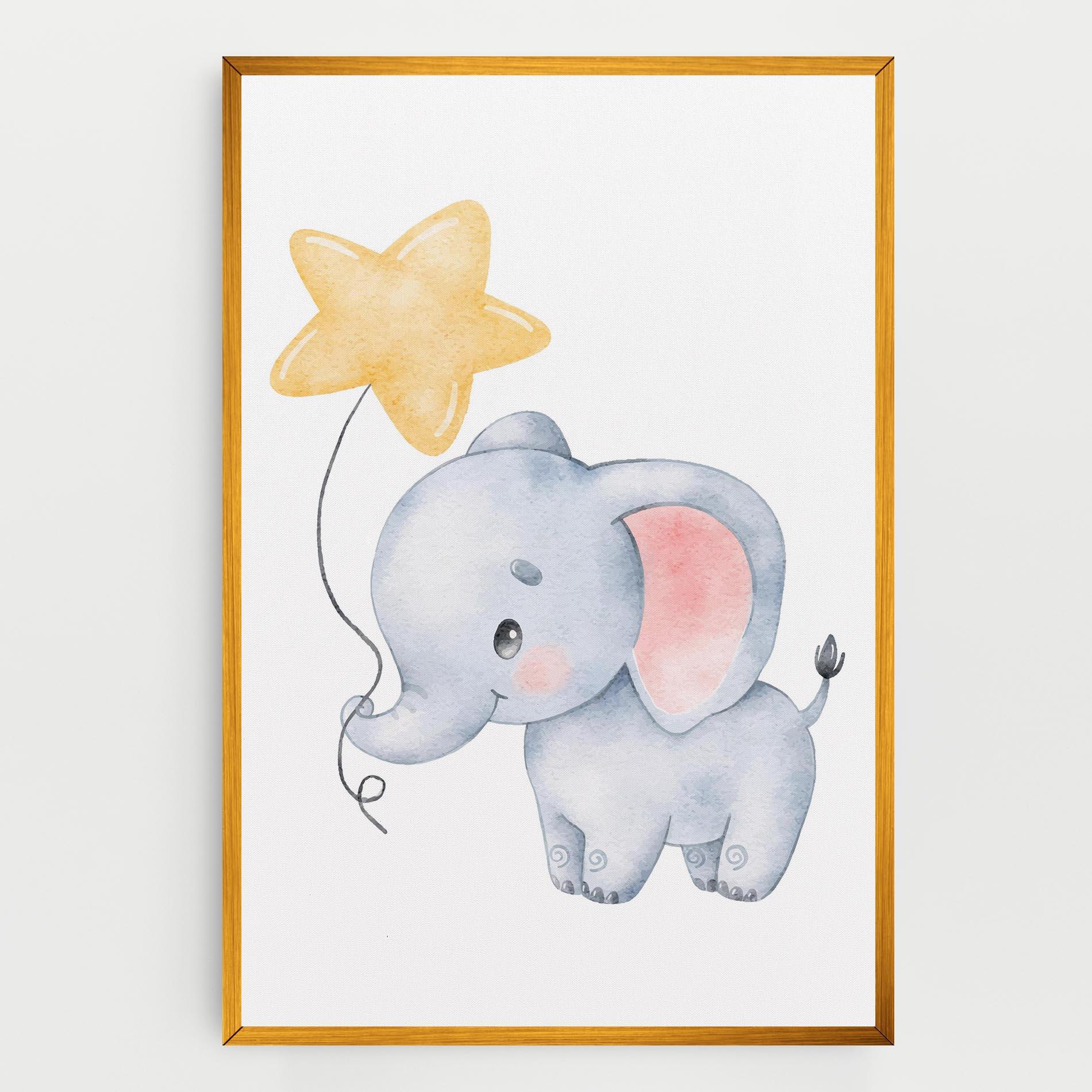 Tablou Canvas Baby Elephant Kids mockup 0