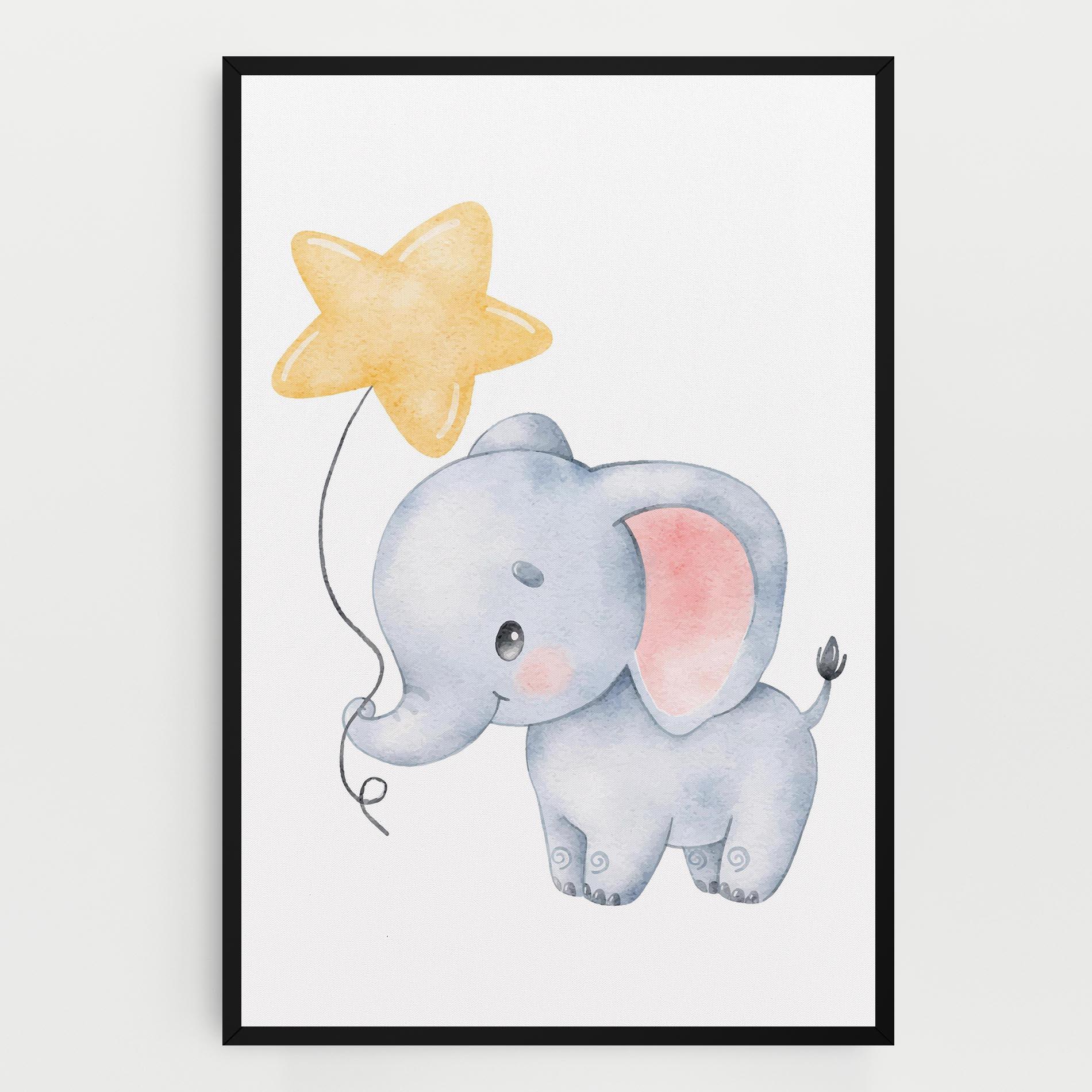 Tablou Canvas Baby Elephant Kids mockup 0