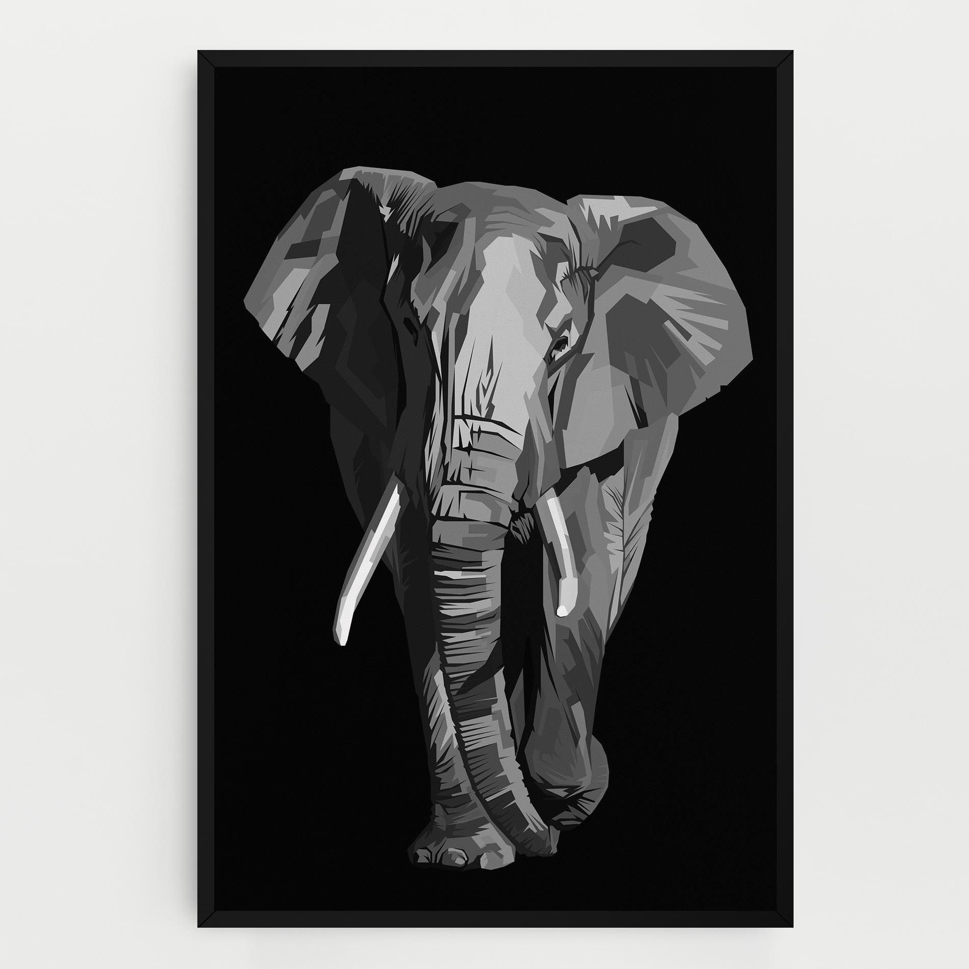Beautiful Grey Elephant mockup 0