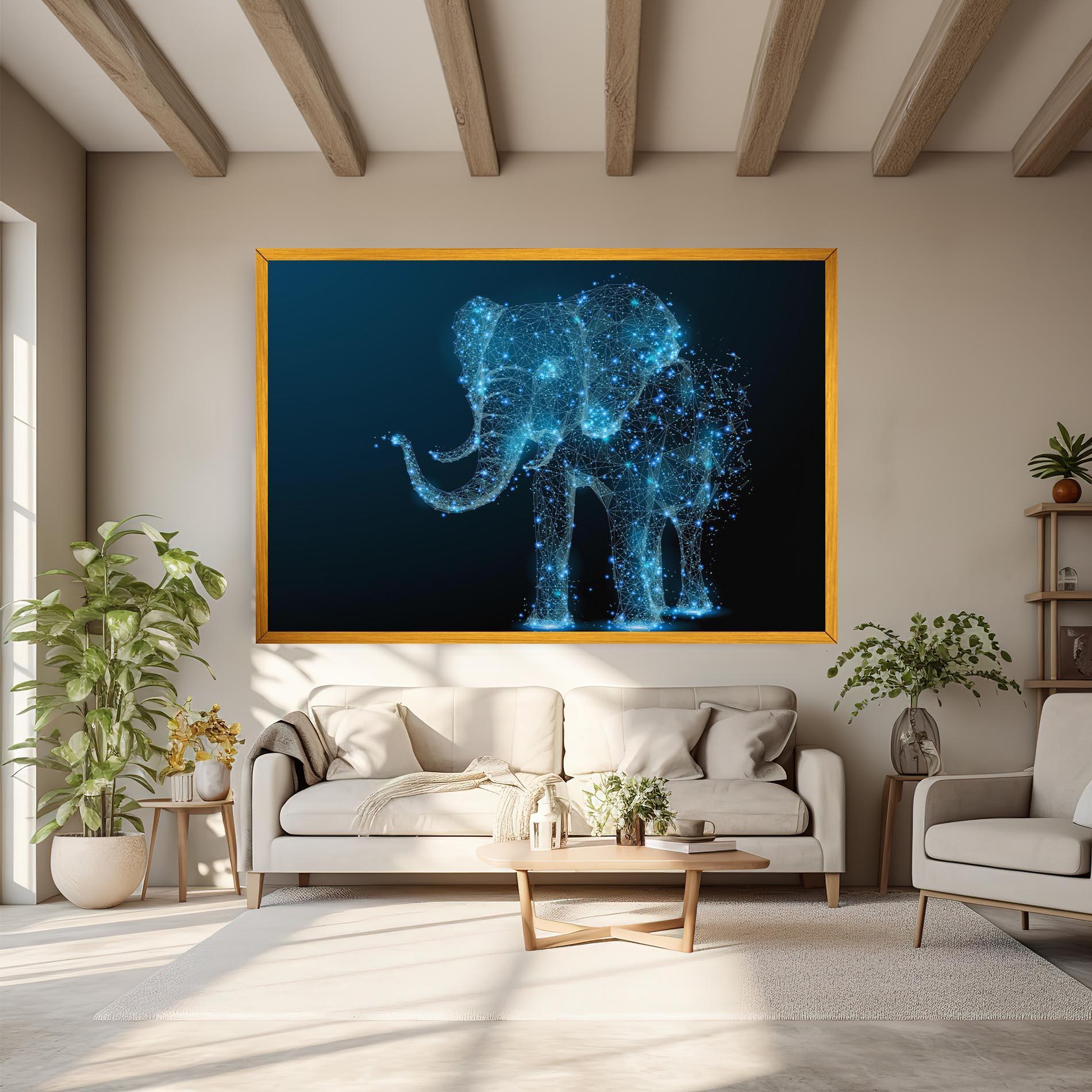 Tablou Canvas Digital Elephant mockup 6