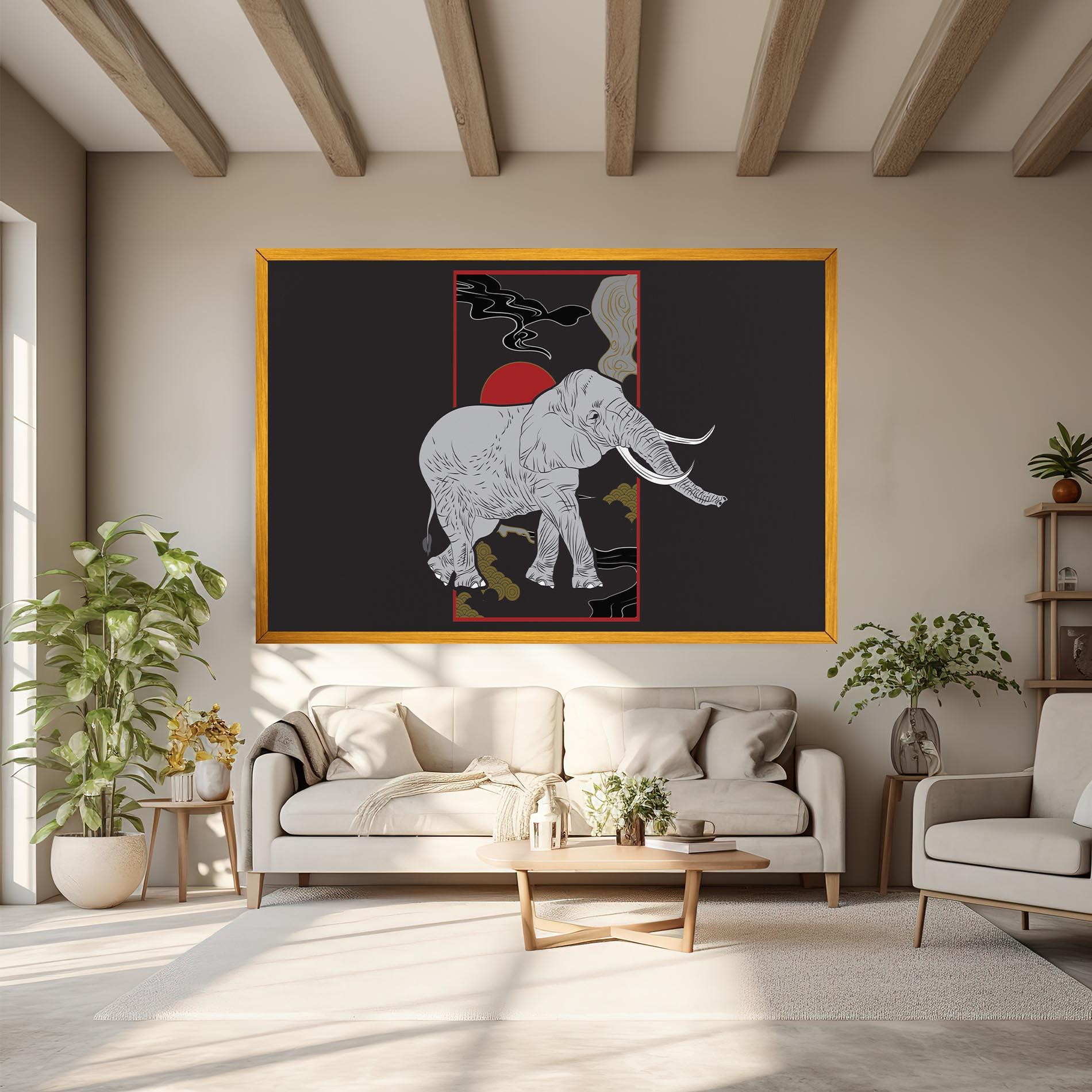 Tablou Canvas Elephant Asia mockup 6