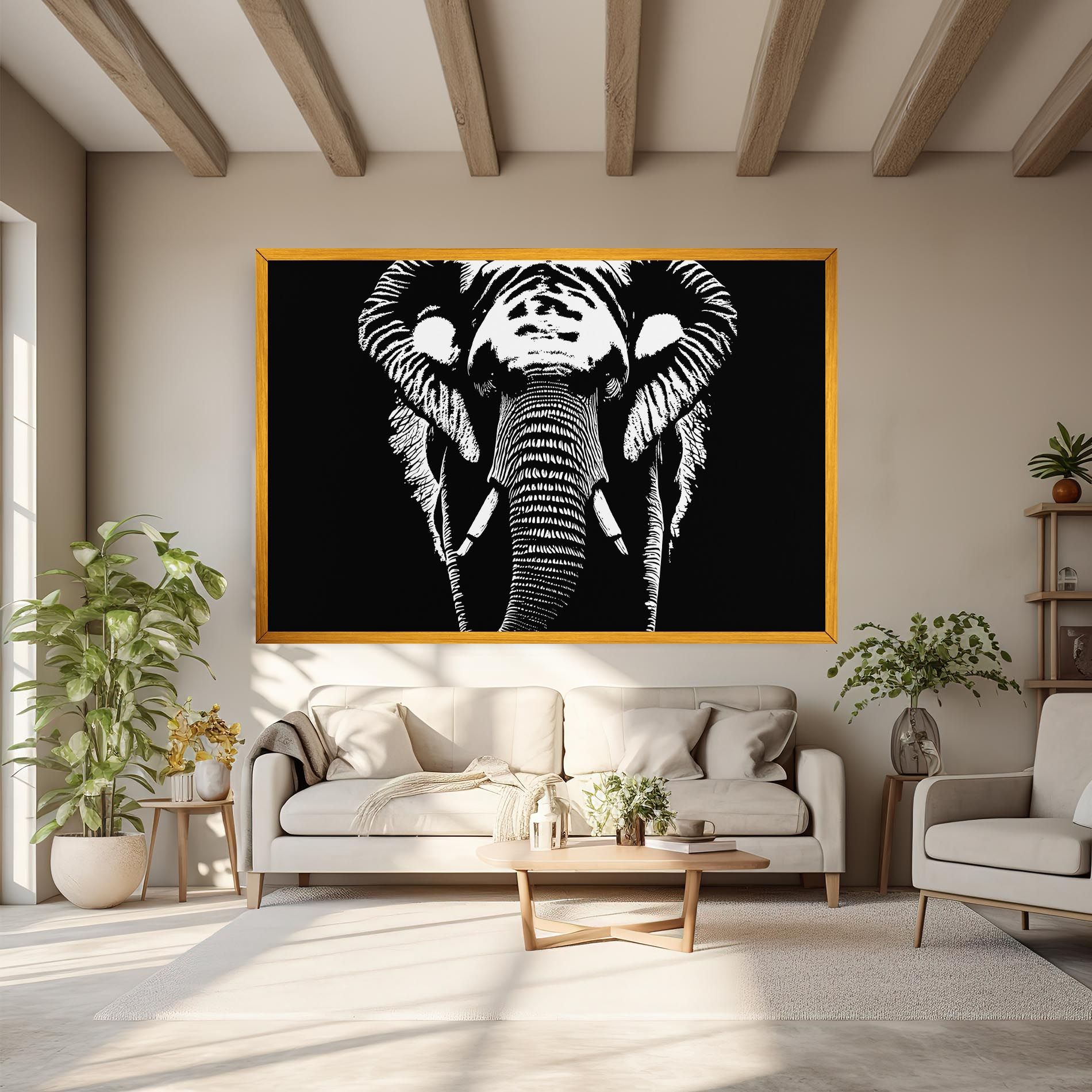Elephant Drawing mockup 6