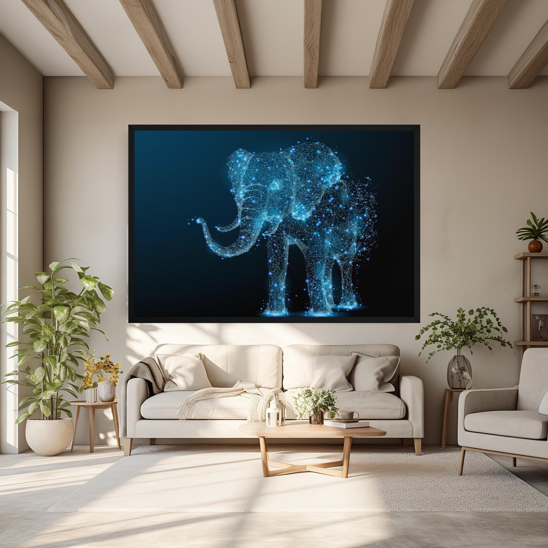Tablou Canvas Digital Elephant mockup 6