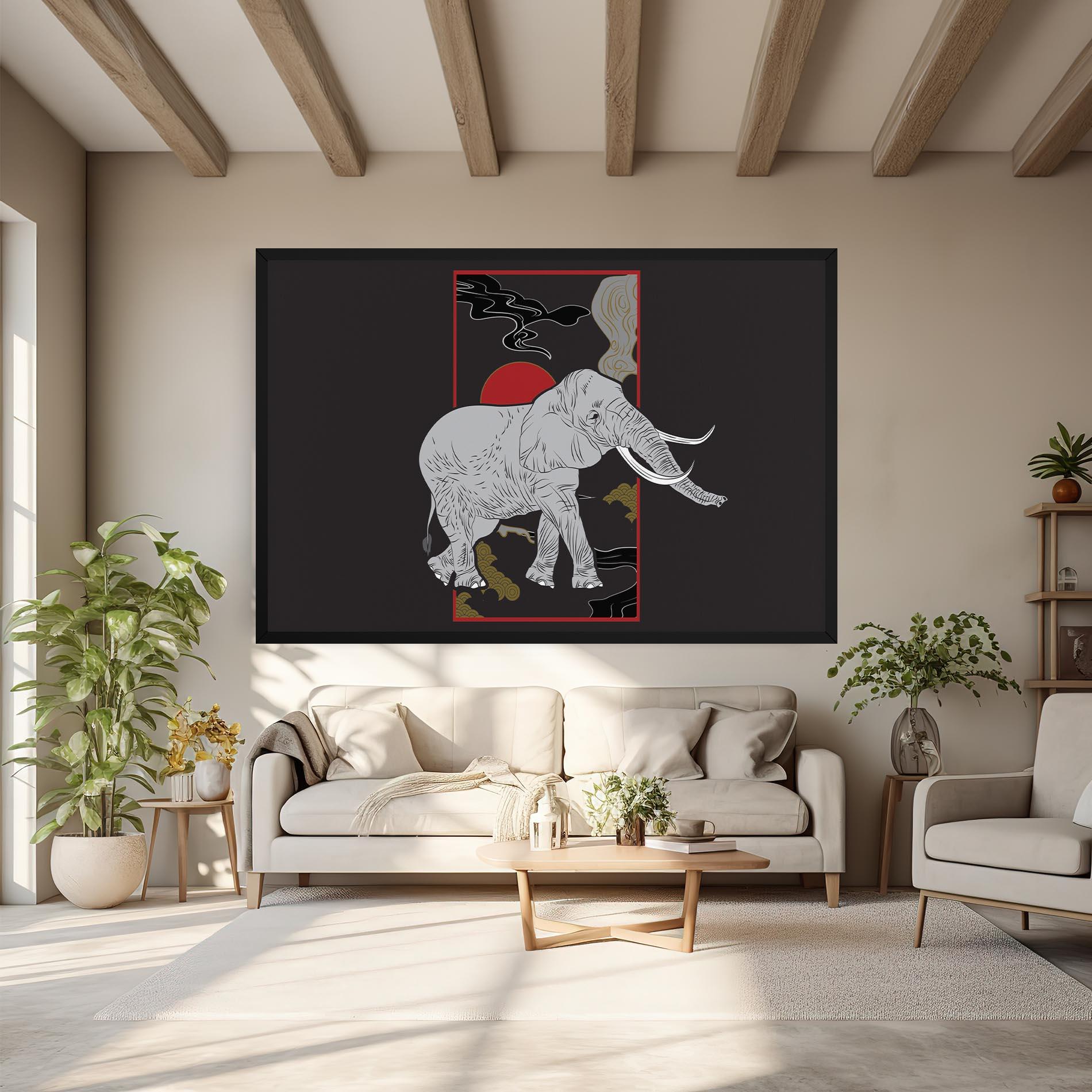 Tablou Canvas Elephant Asia mockup 6