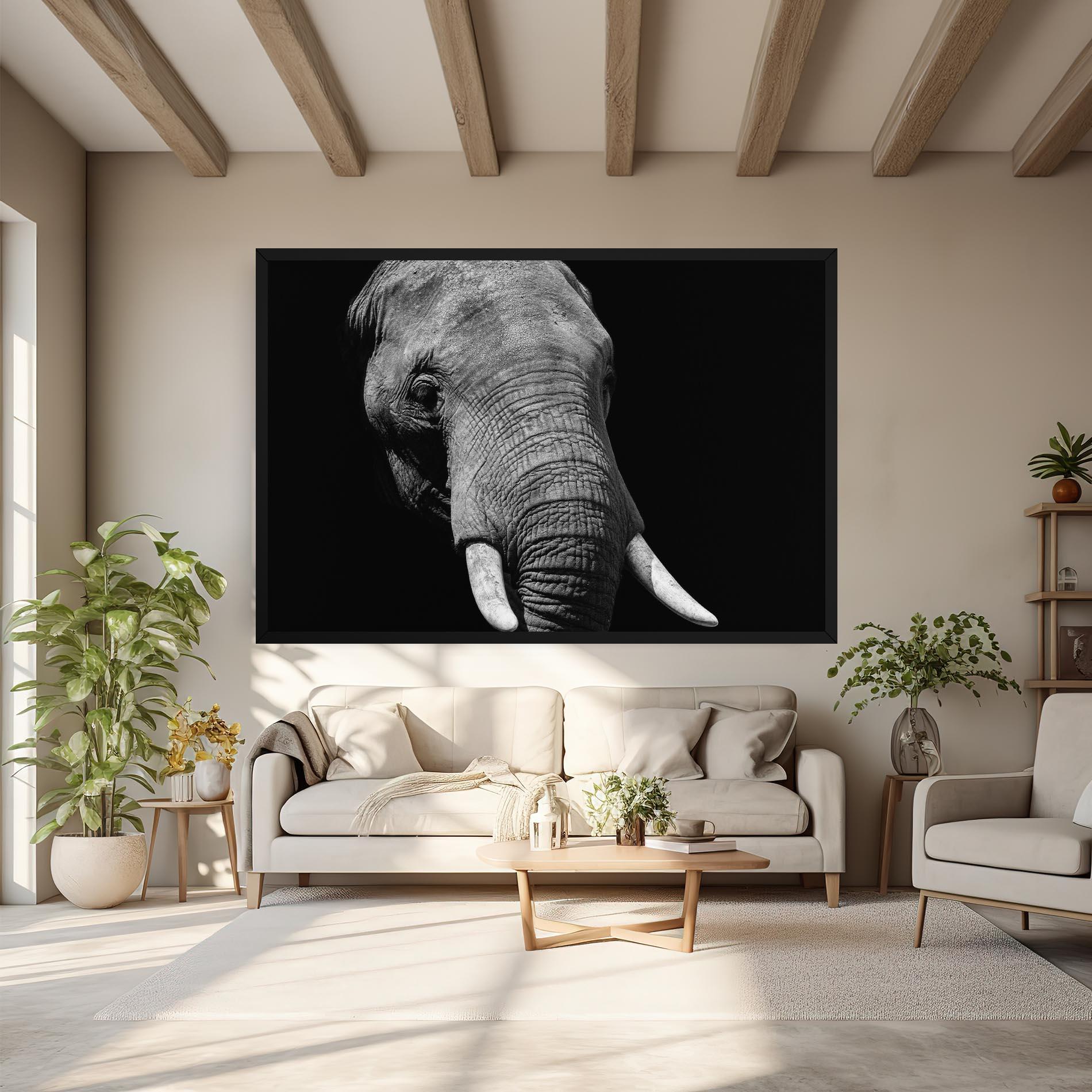 Tablou Canvas Shadow Elephant mockup 6