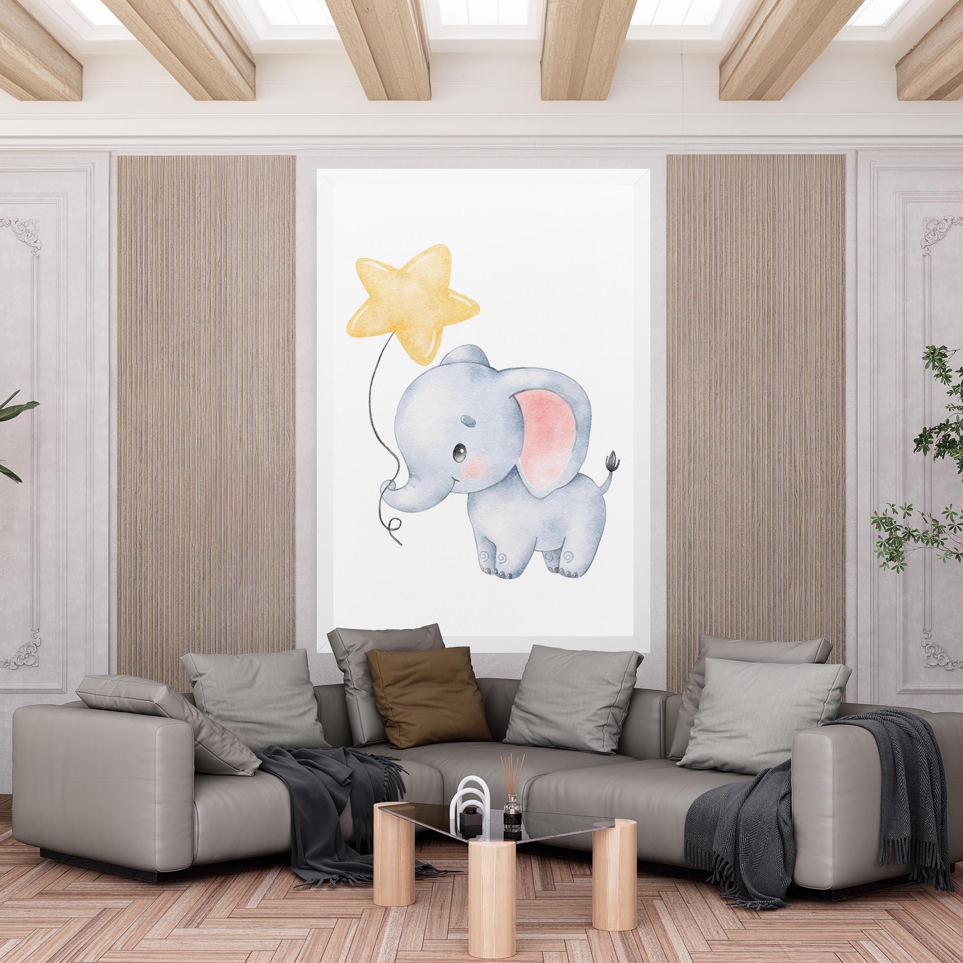 Tablou Canvas Baby Elephant Kids mockup 6
