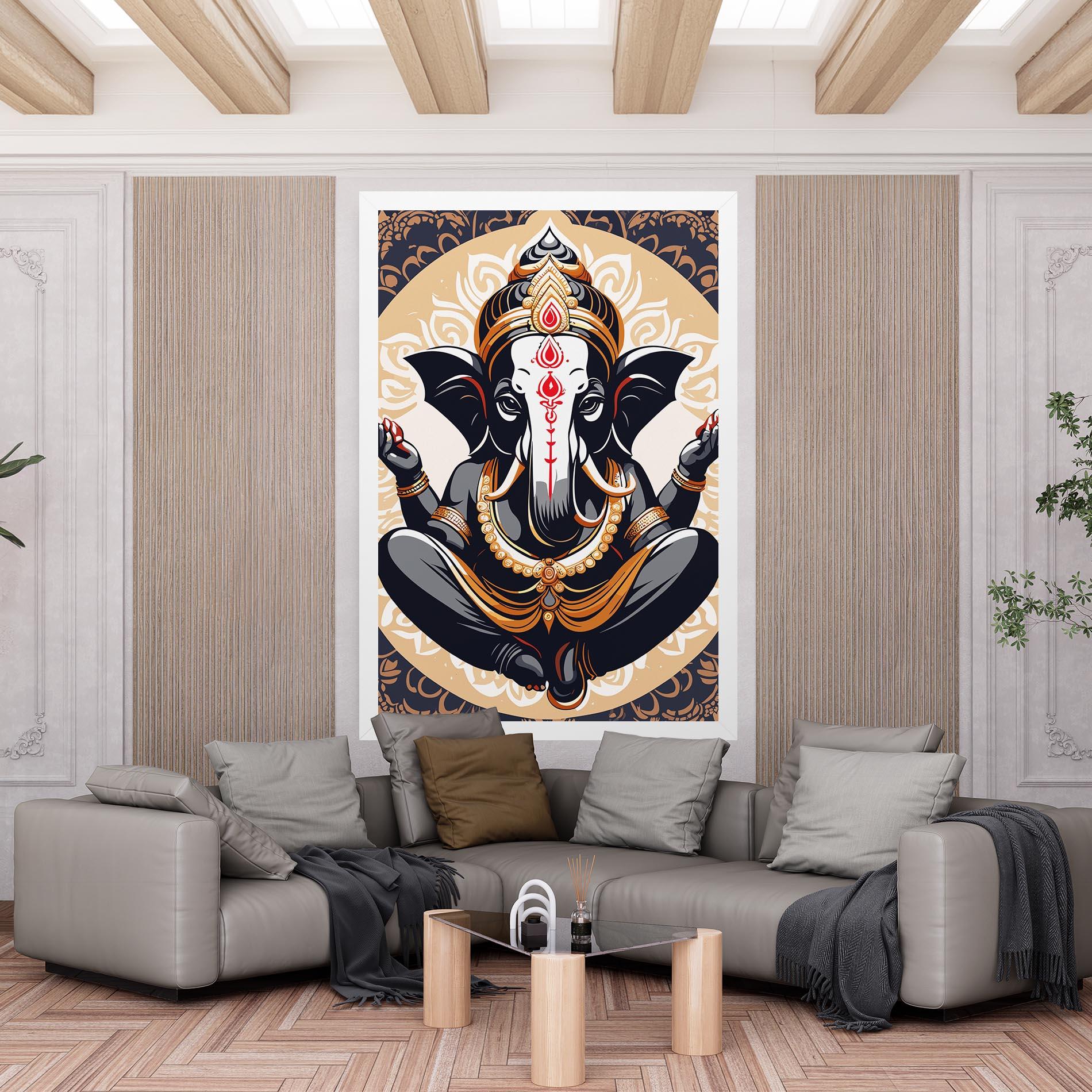 Tablou Canvas Elefant Color Mix mockup 6