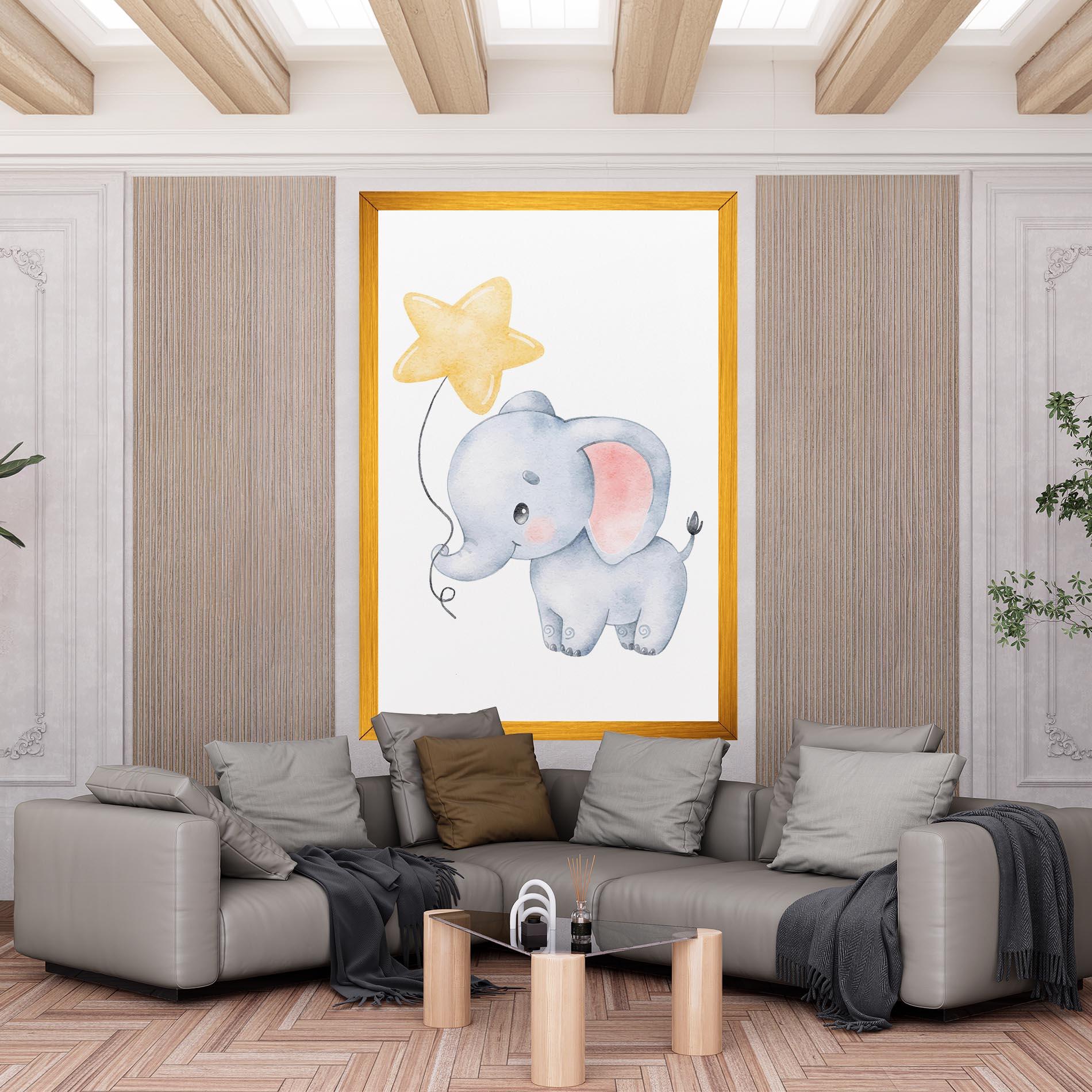 Tablou Canvas Baby Elephant Kids mockup 6