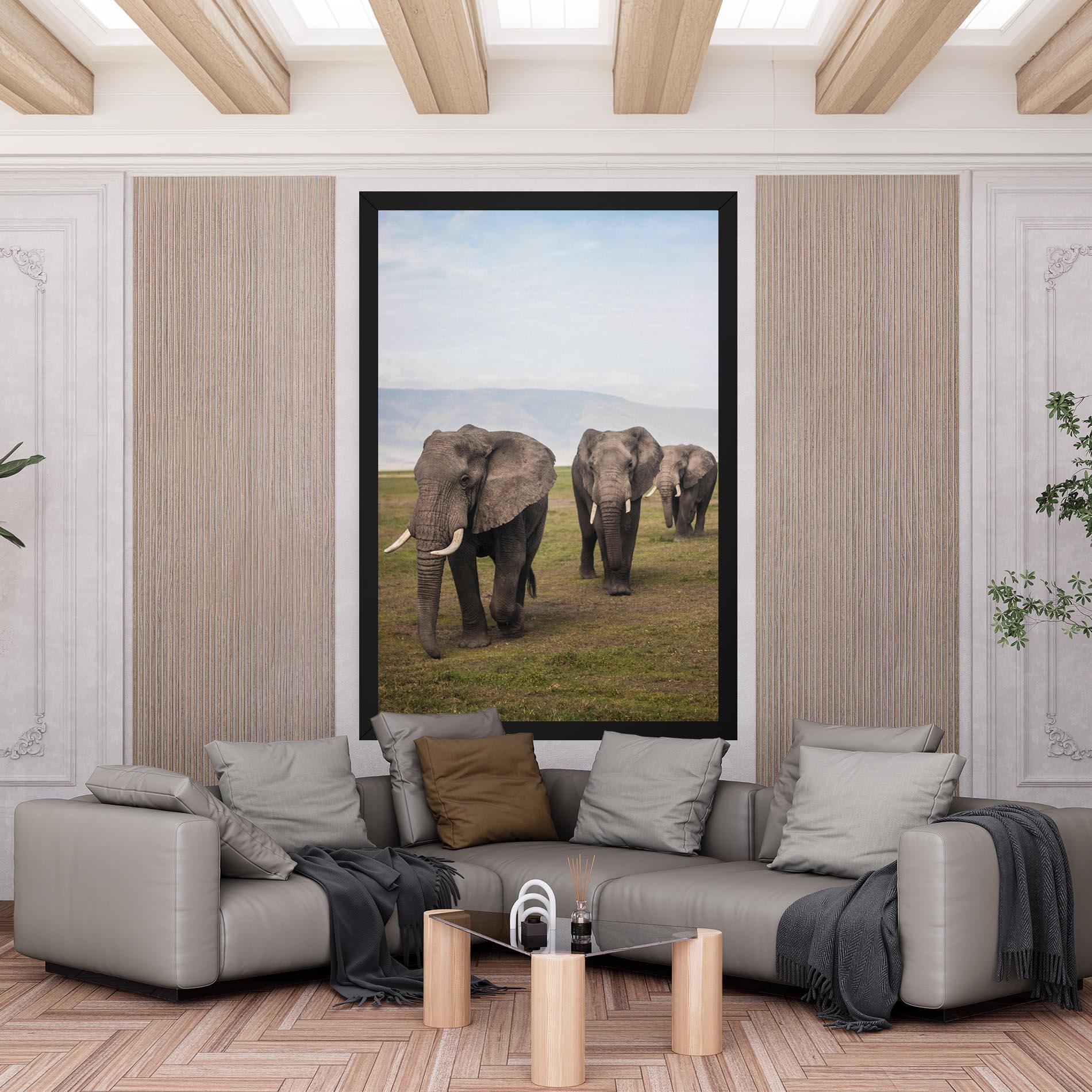 Tablou Canvas Elephant Landscape mockup 6