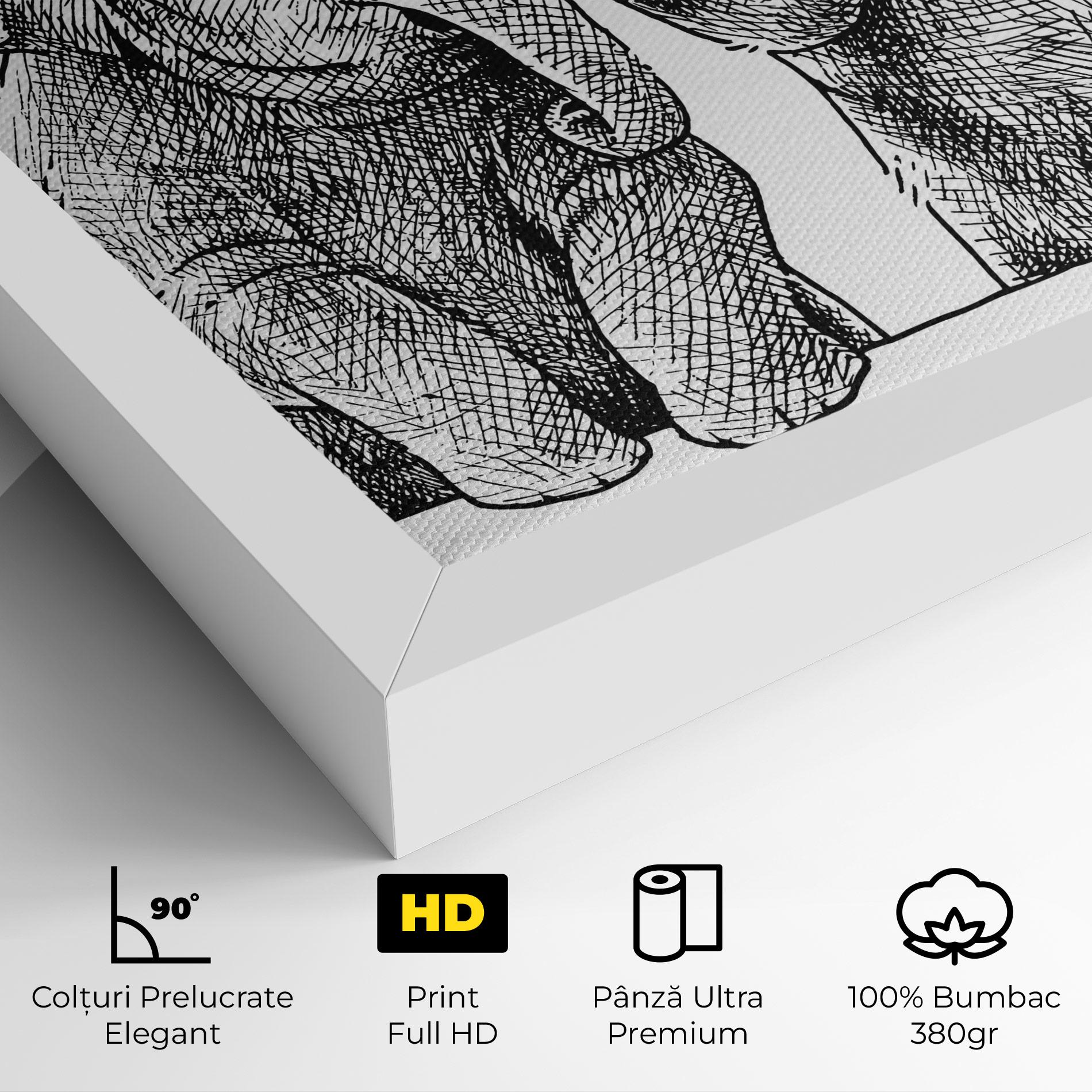 Tablou Canvas Baby Elephants mockup 4