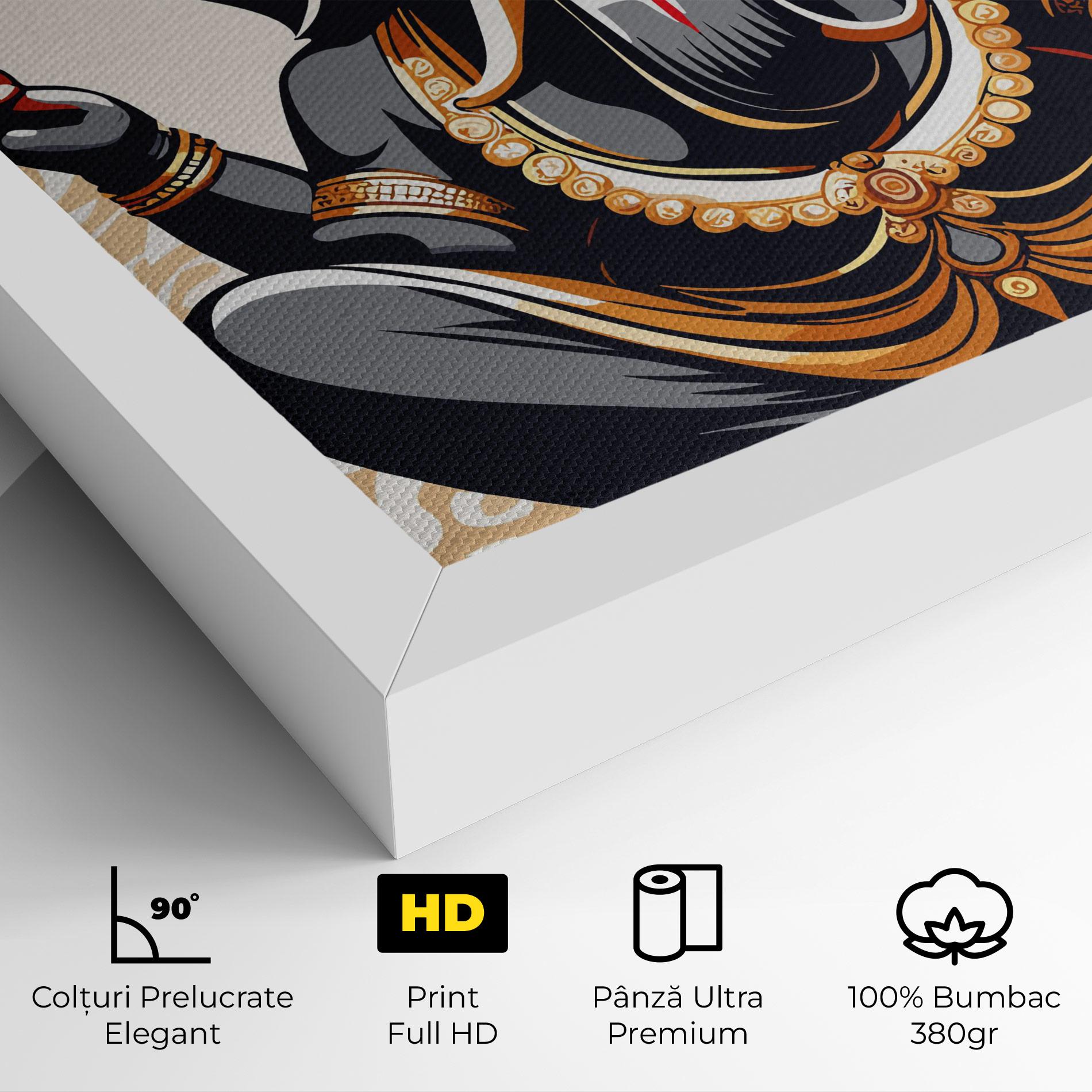 Tablou Canvas Elefant Color Mix mockup 4