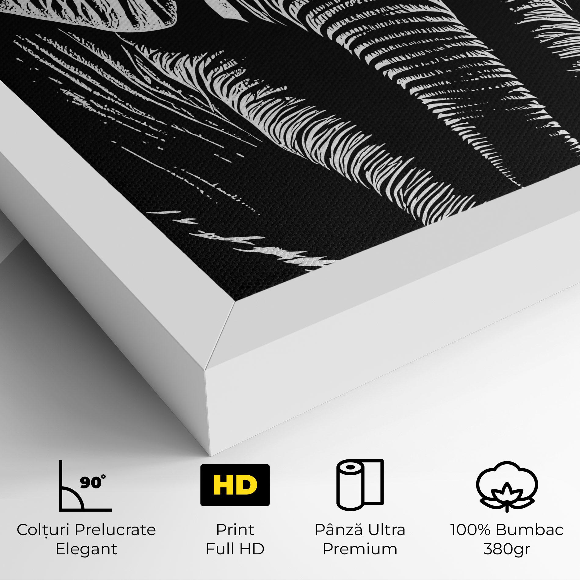 Tablou Canvas Elephant White Head mockup 4