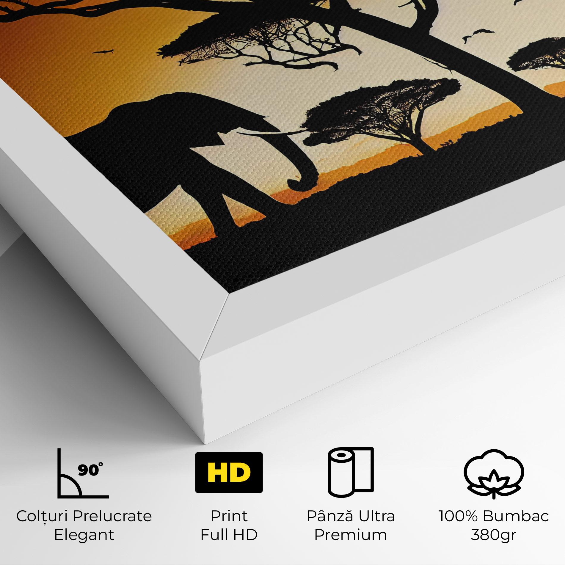 Tablou Canvas Sunset Silhouette mockup 4