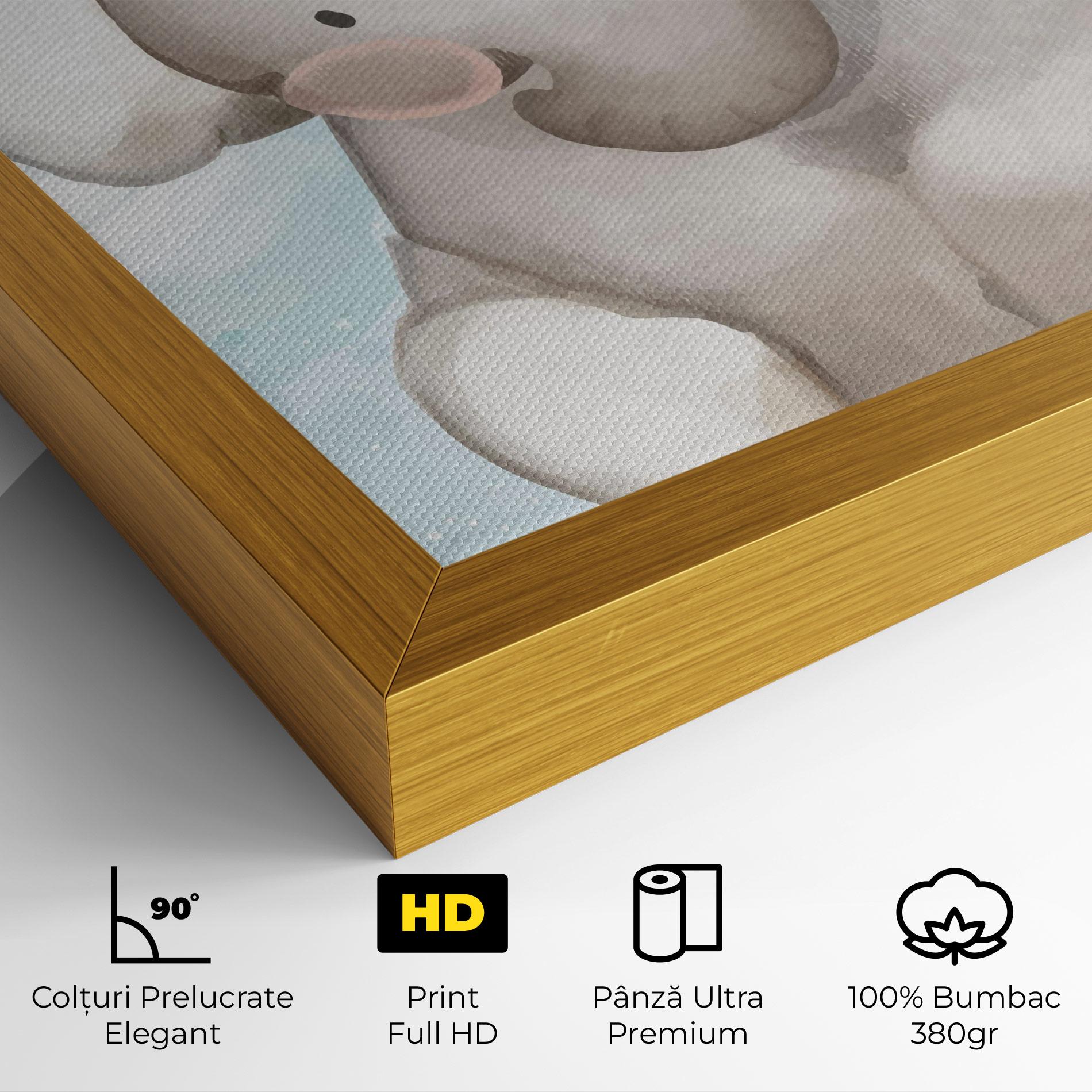 Tablou Canvas Elephant On Blue mockup 4