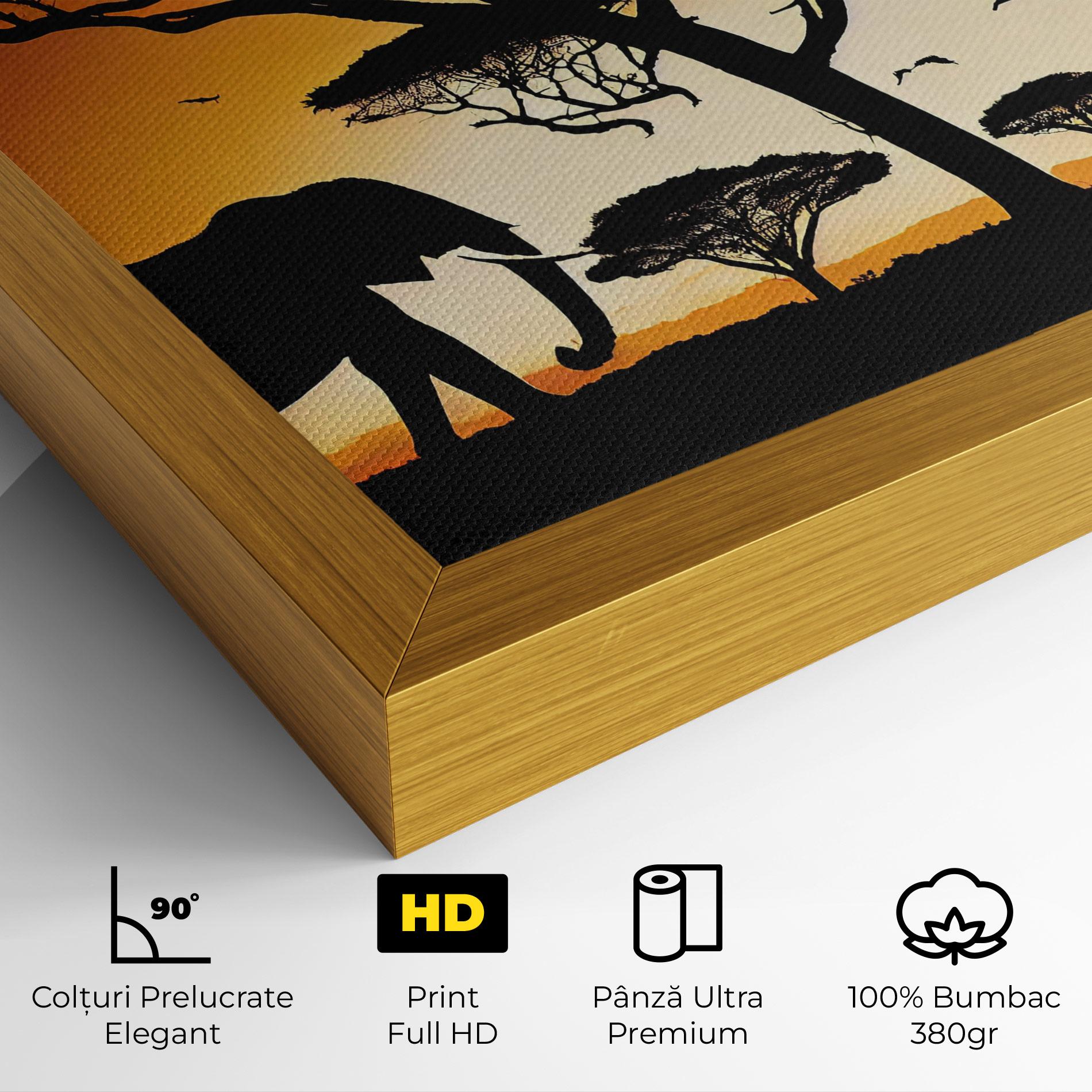 Tablou Canvas Sunset Silhouette mockup 4