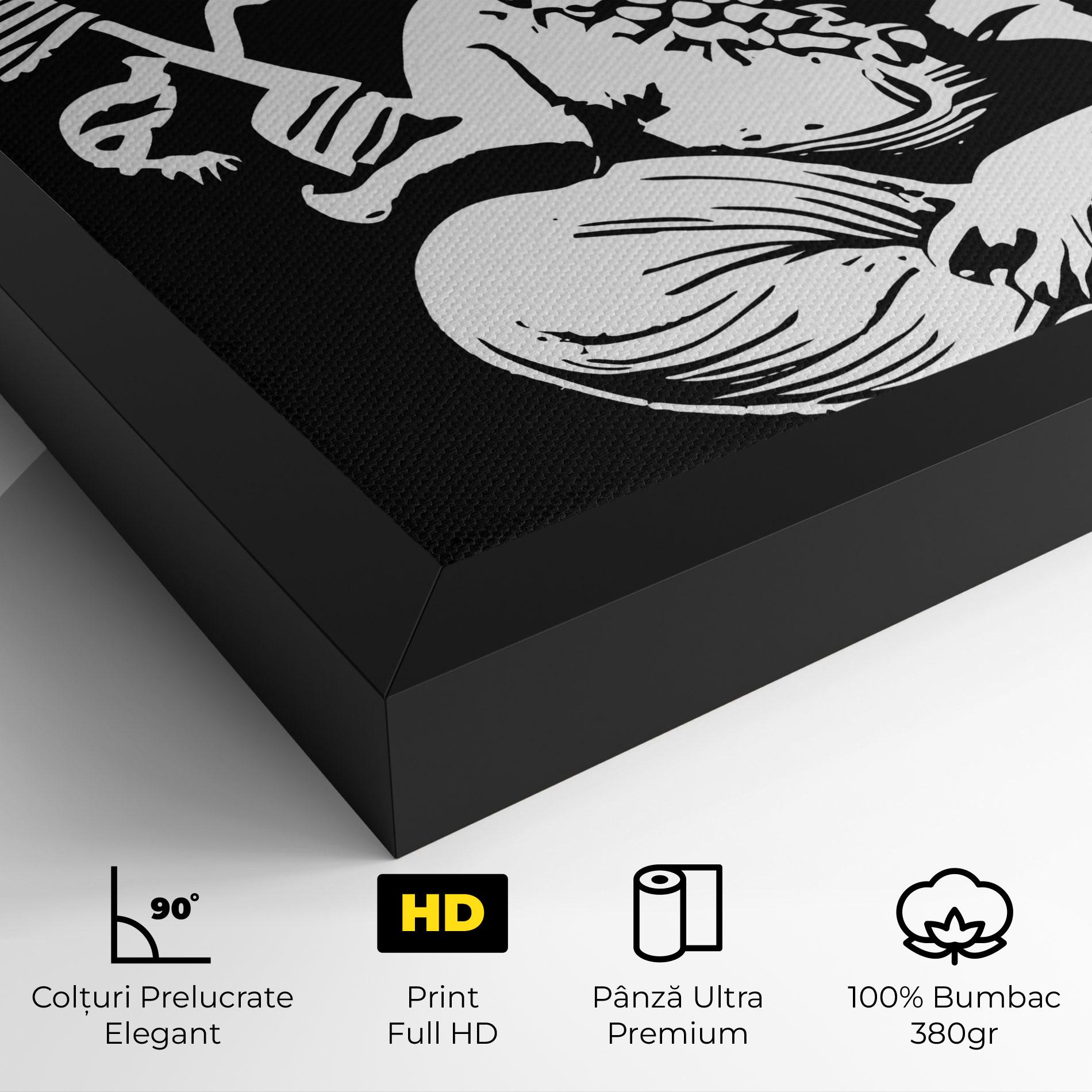 Tablou Canvas Black And White Ganesha mockup 4