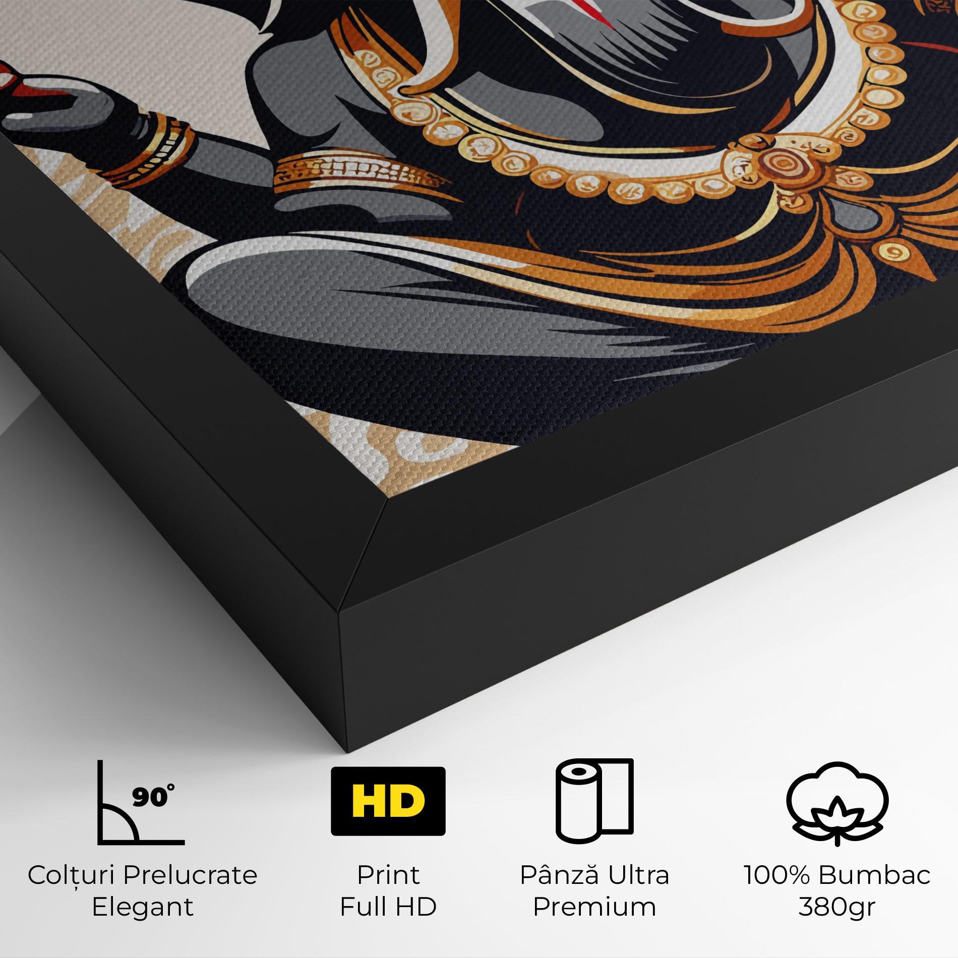 Tablou Canvas Elefant Color Mix mockup 4