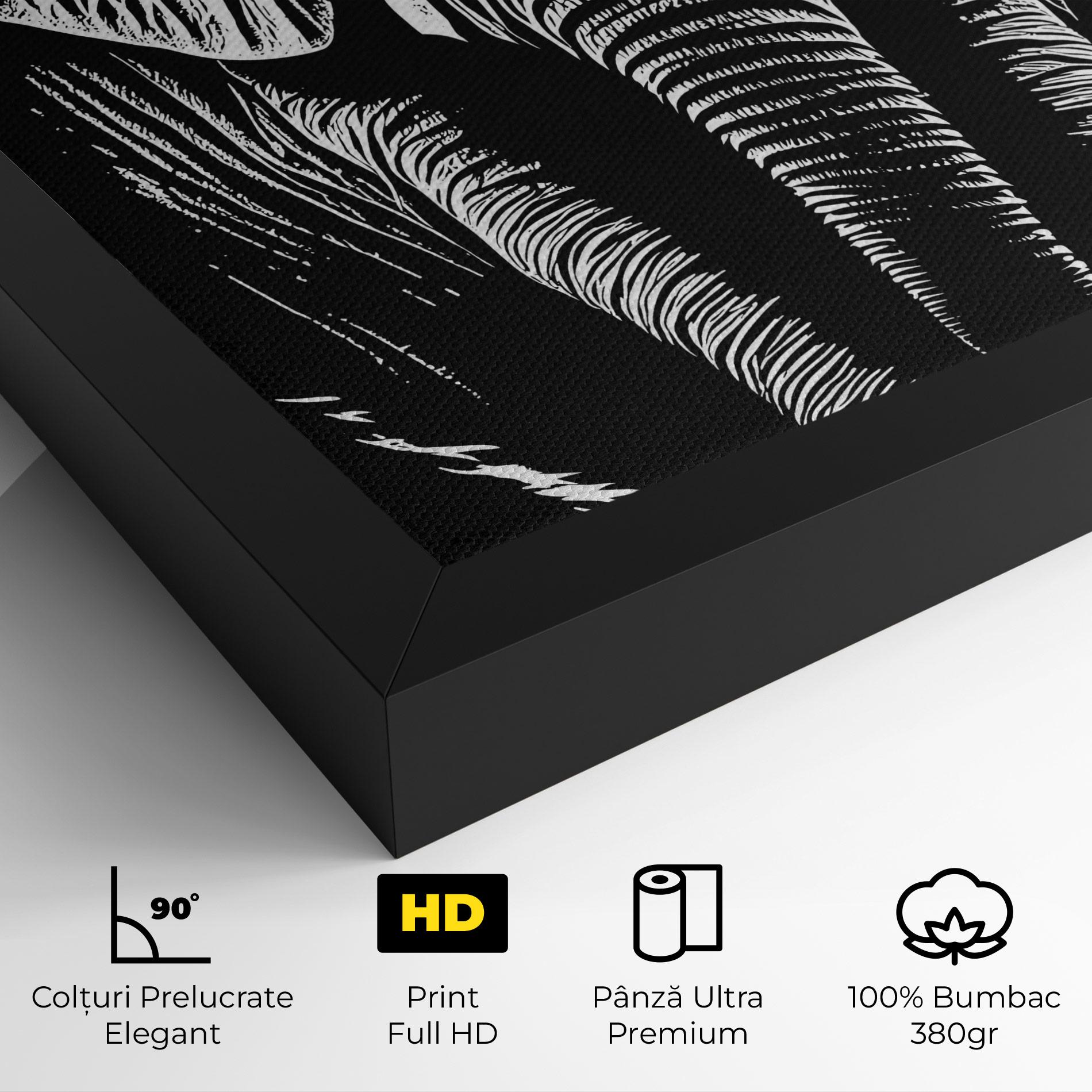 Tablou Canvas Elephant White Head mockup 4