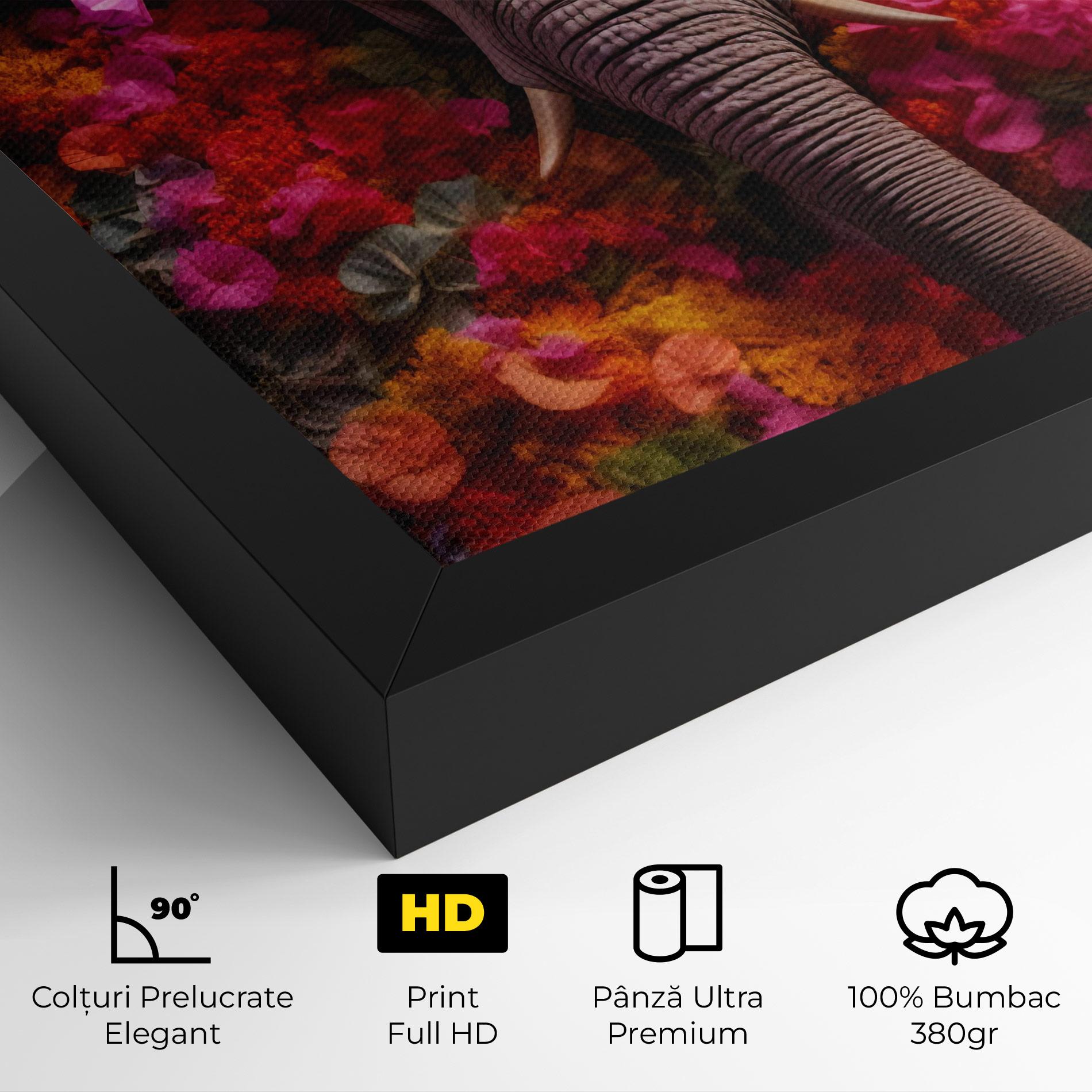Tablou Canvas Flower Elephant mockup 4