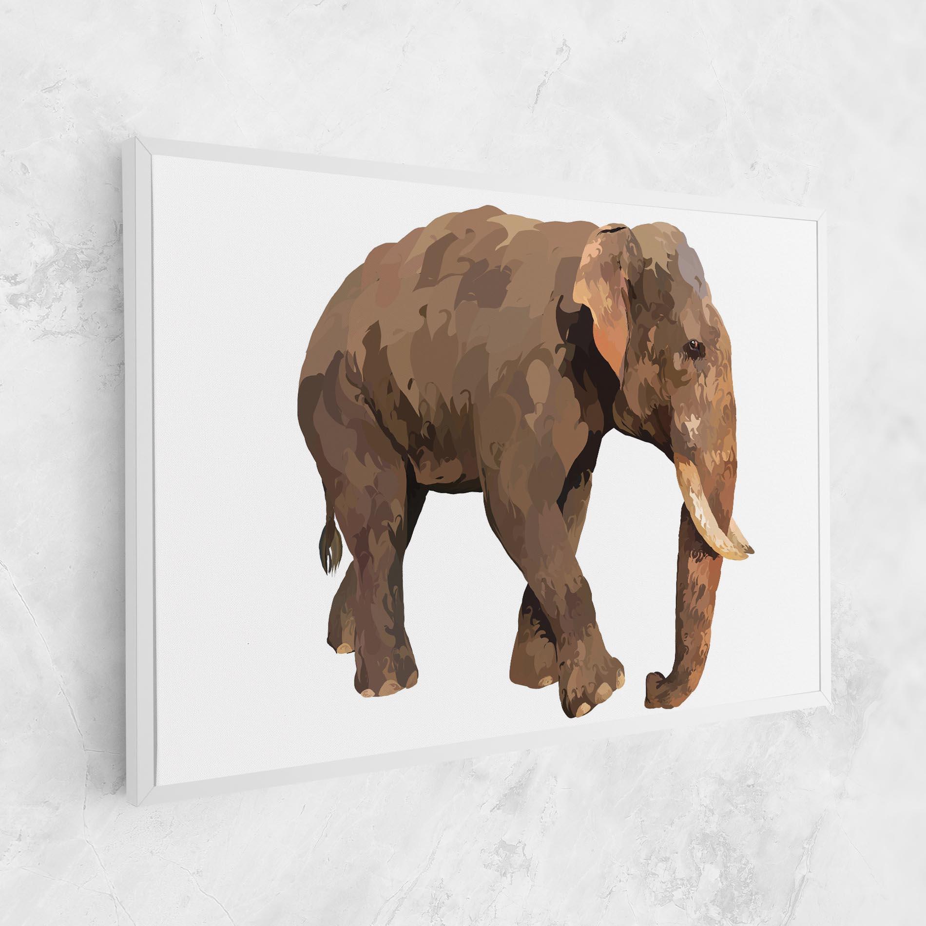 Tablou Canvas Brown Elephant mockup 1