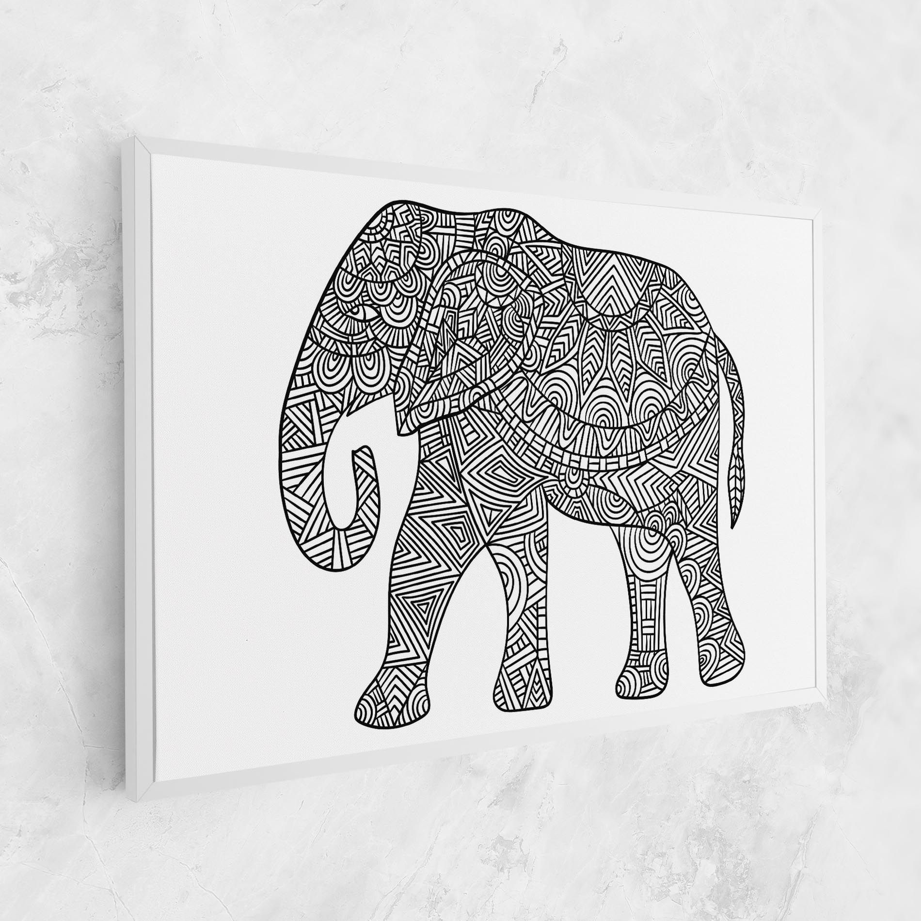 Elephant Mandala mockup 1