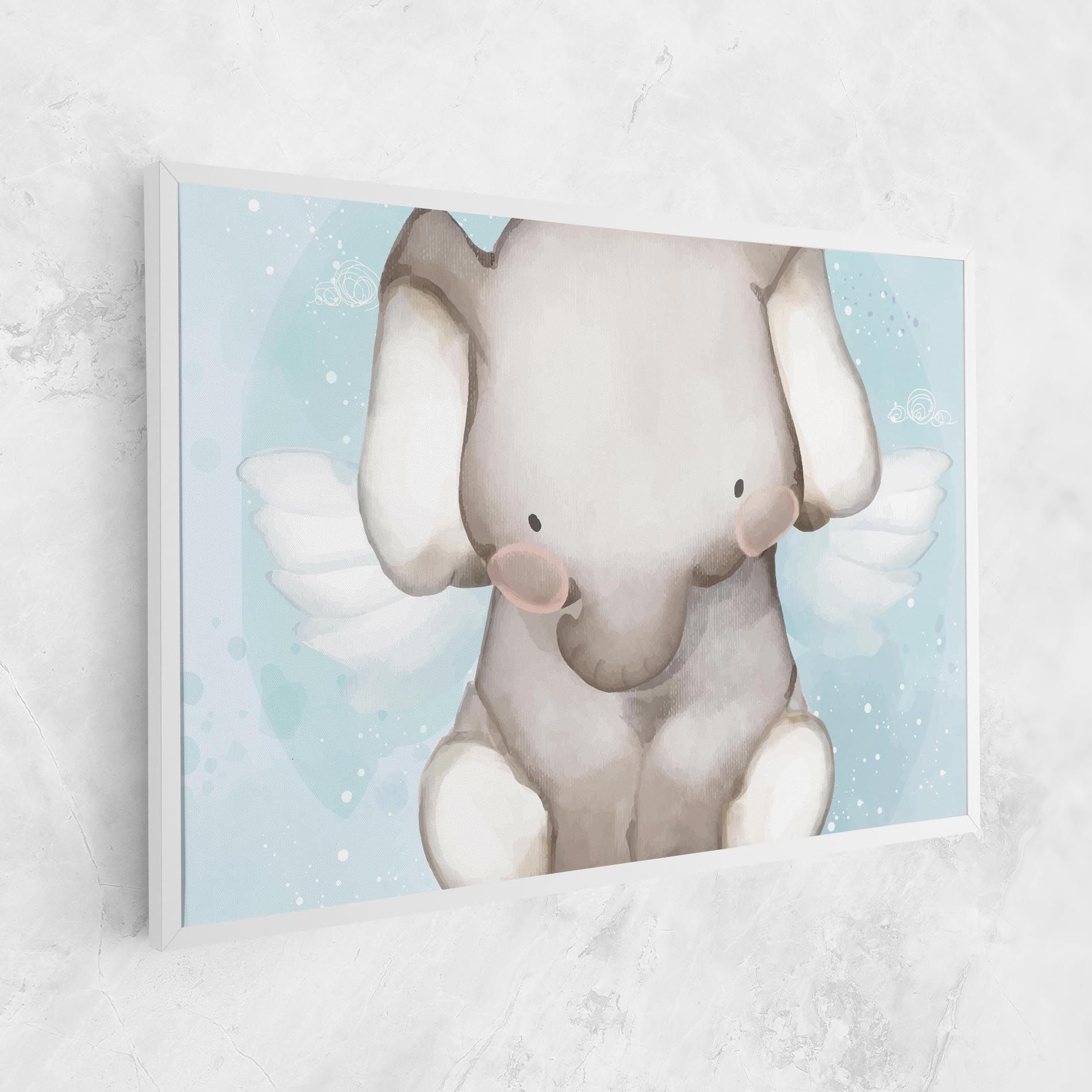 Elephant On Blue mockup 1