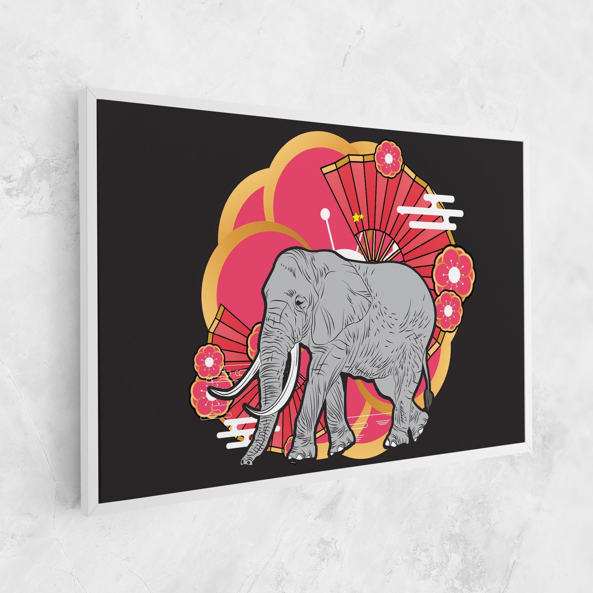 Elephant On Pink mockup 1