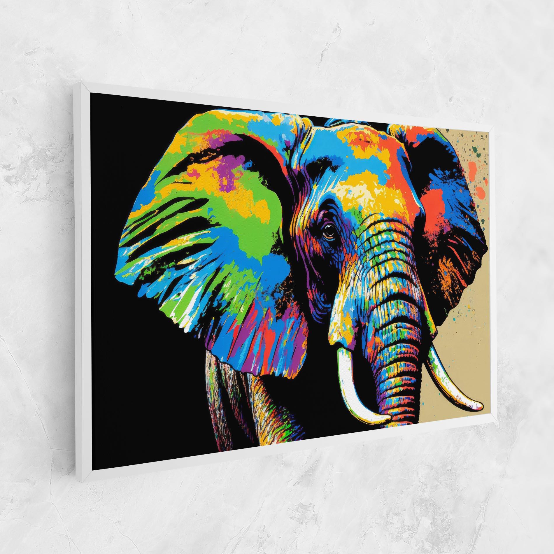 Tablou Canvas Elephant Portrait mockup 1