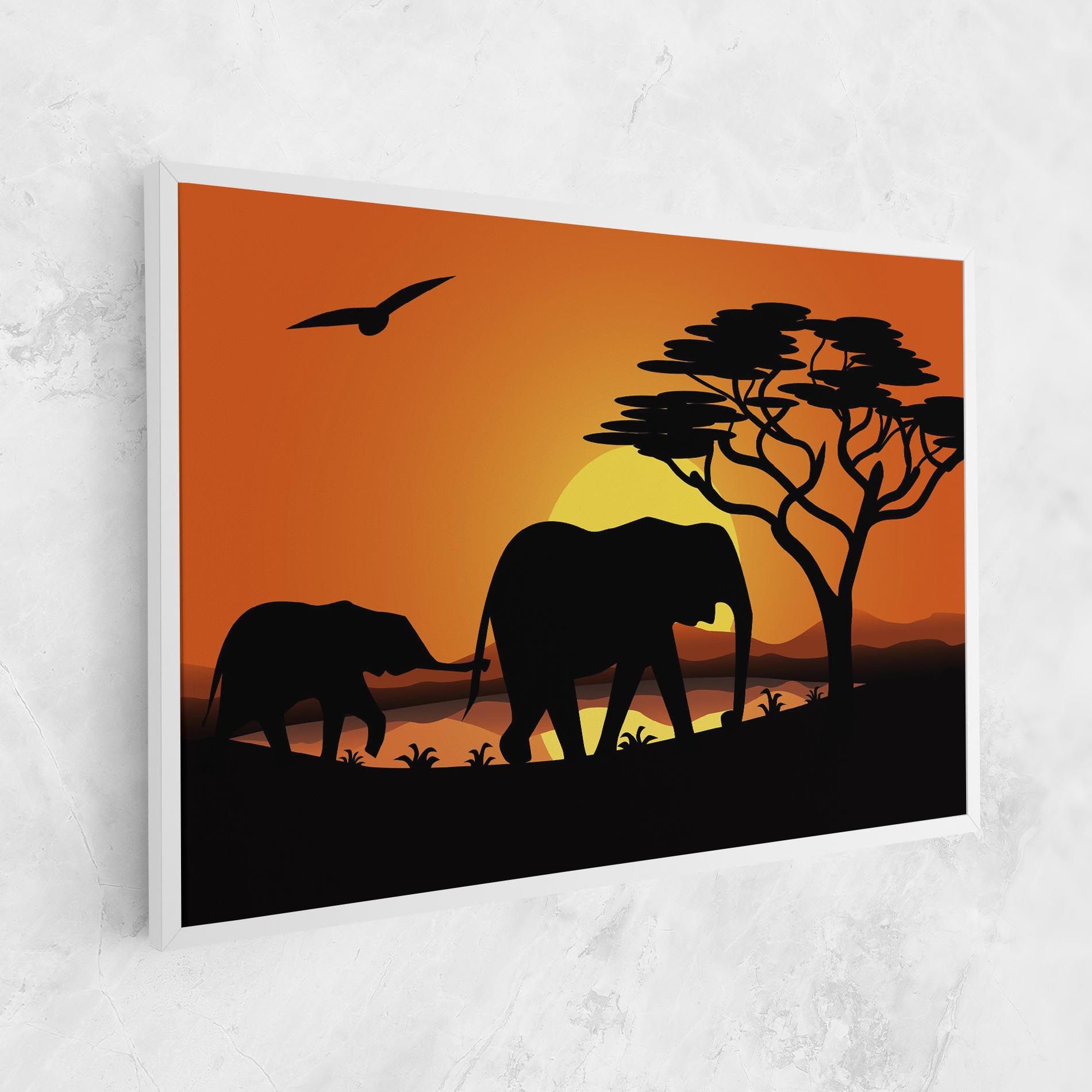 Elephant Sunset mockup 1