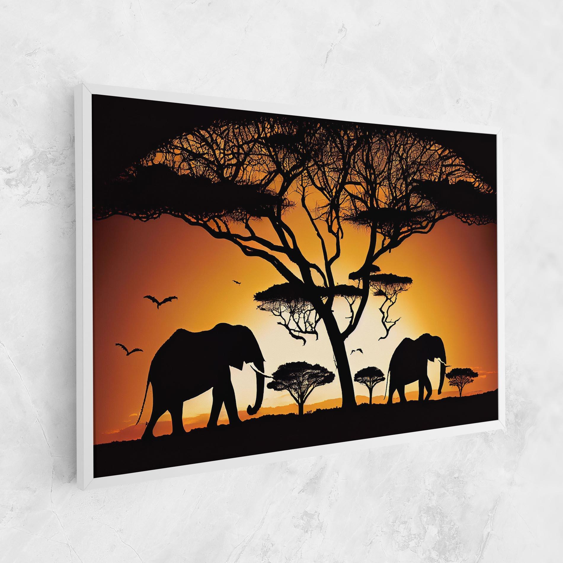 Tablou Canvas Sunset Silhouette mockup 1