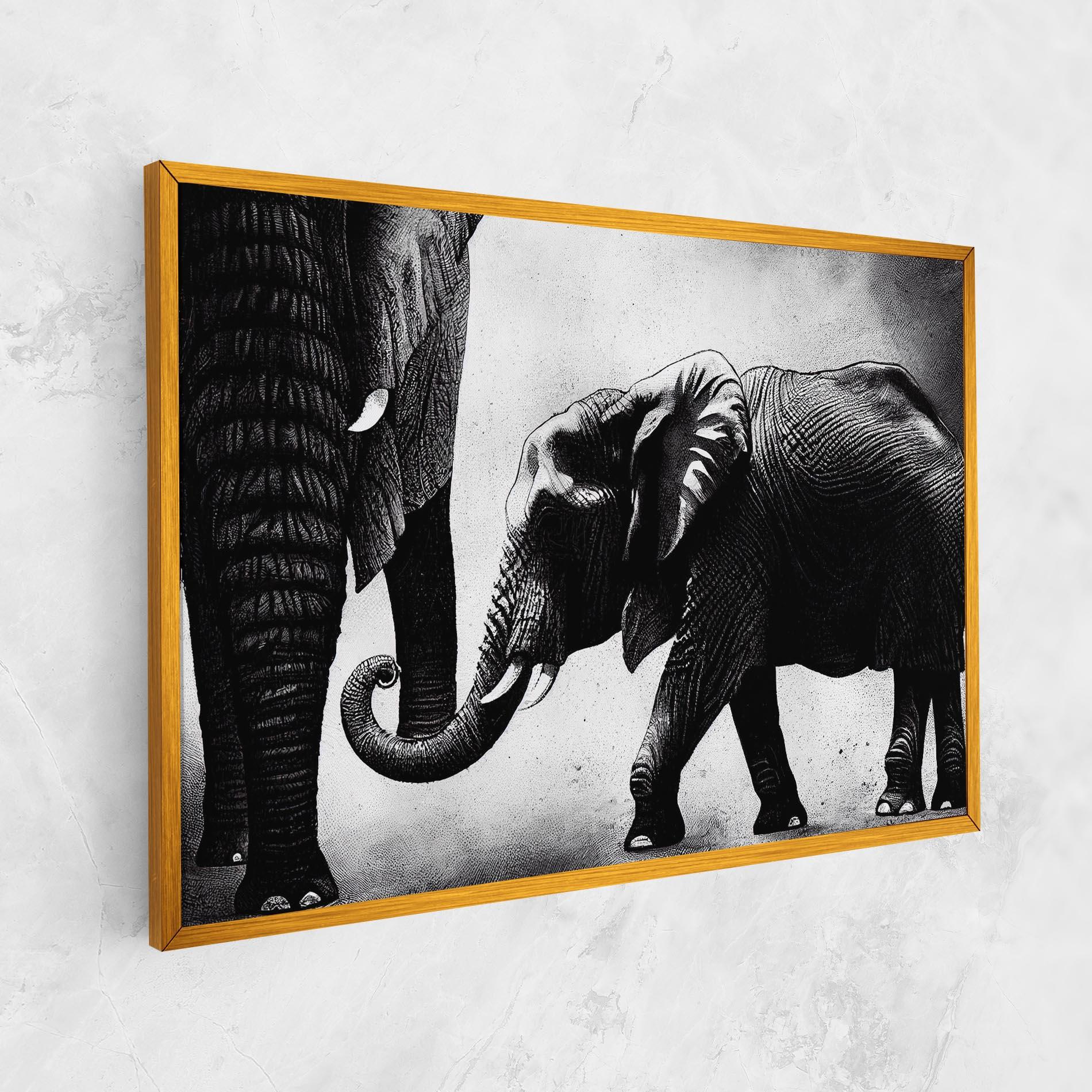 Tablou Canvas Baby Elephant mockup 1
