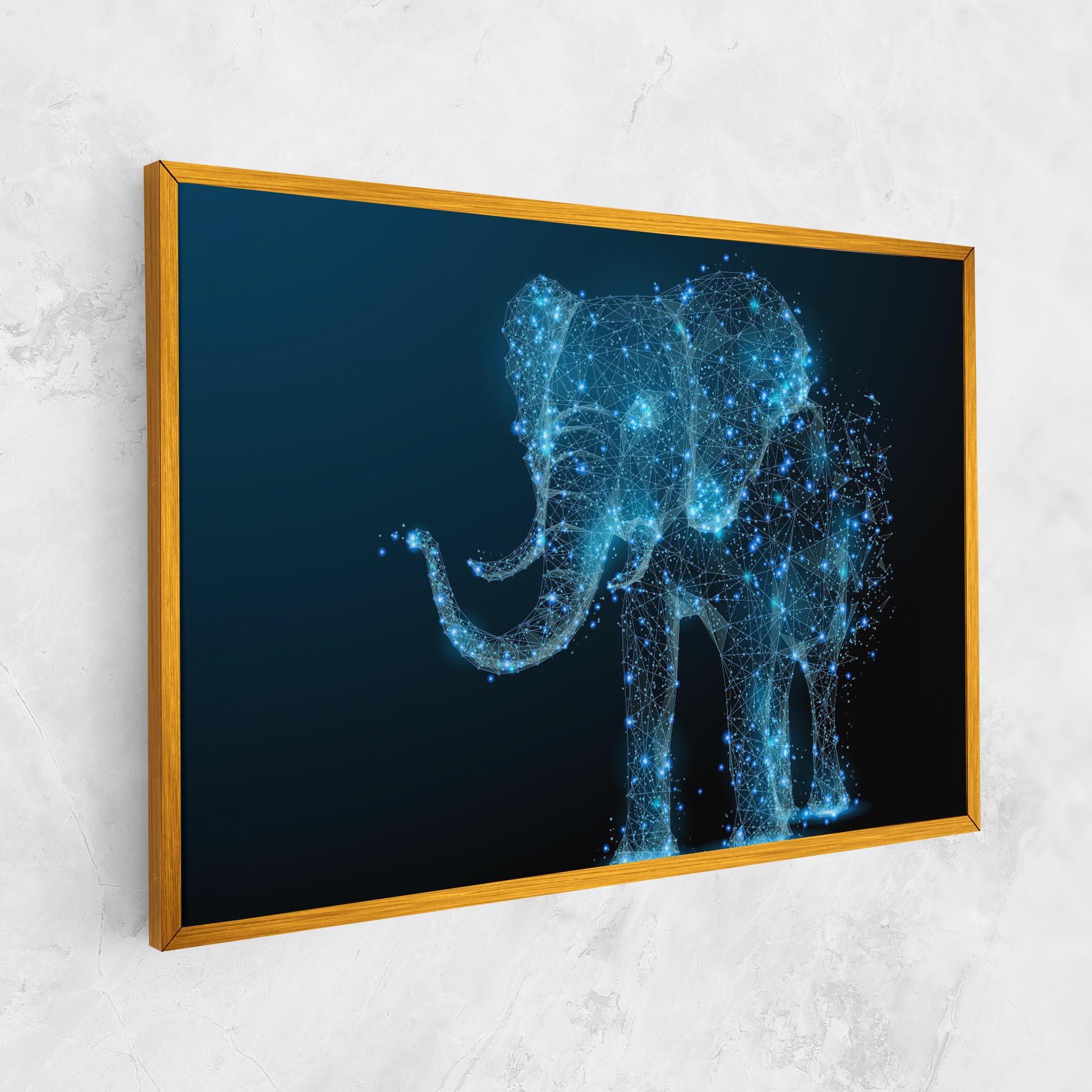 Tablou Canvas Digital Elephant mockup 1