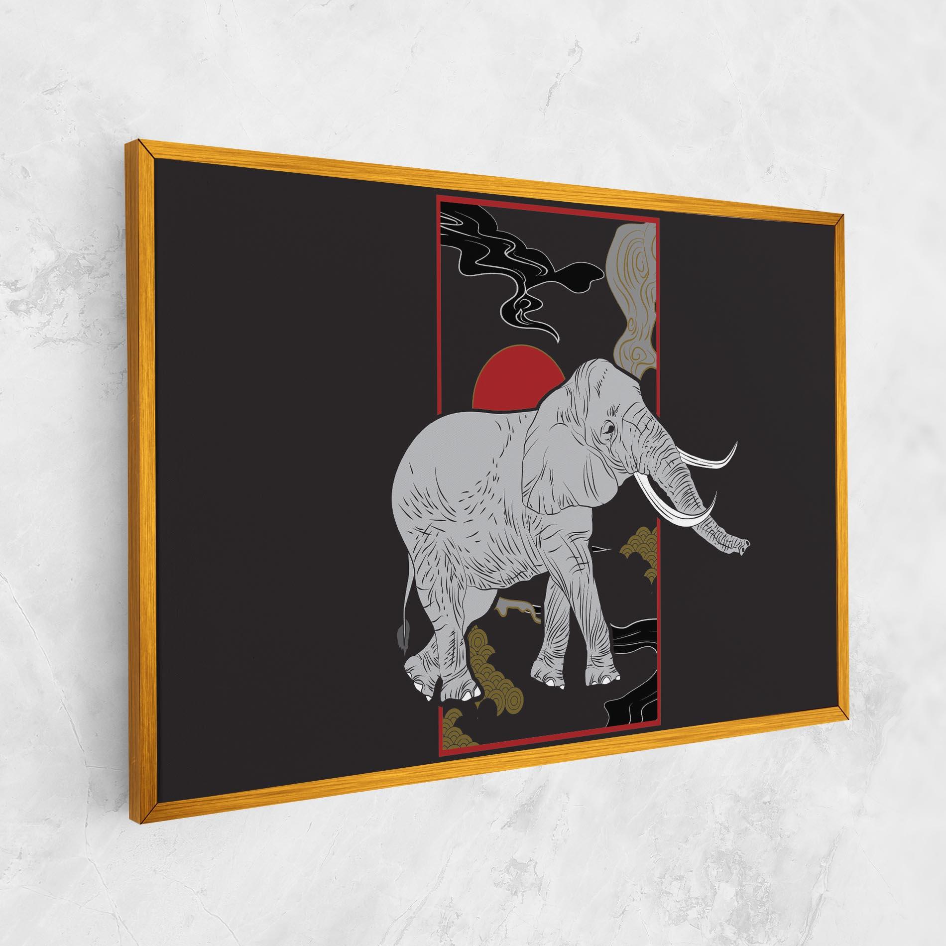 Tablou Canvas Elephant Asia mockup 1