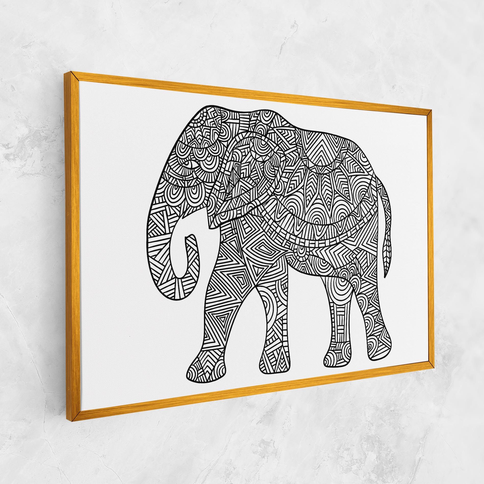 Elephant Mandala mockup 1