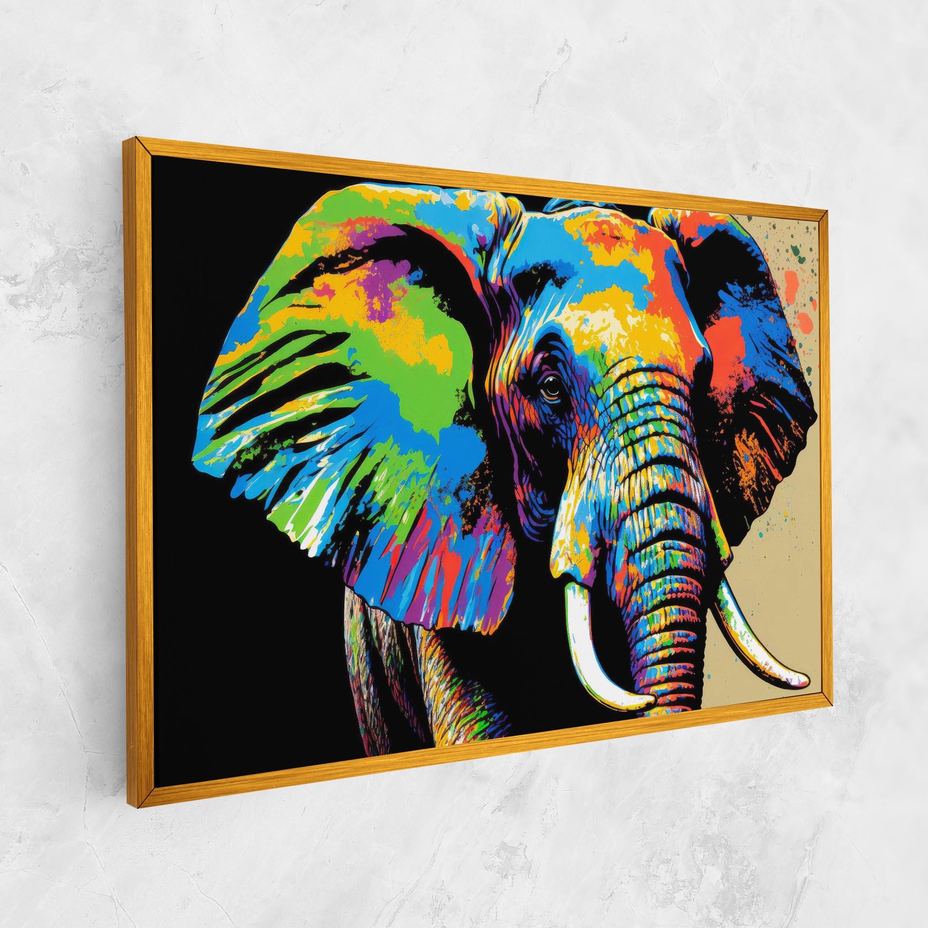 Tablou Canvas Elephant Portrait mockup 1