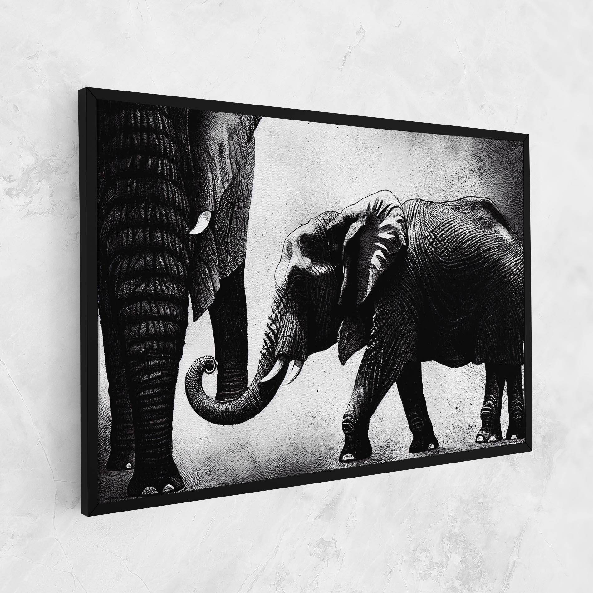 Tablou Canvas Baby Elephant mockup 1